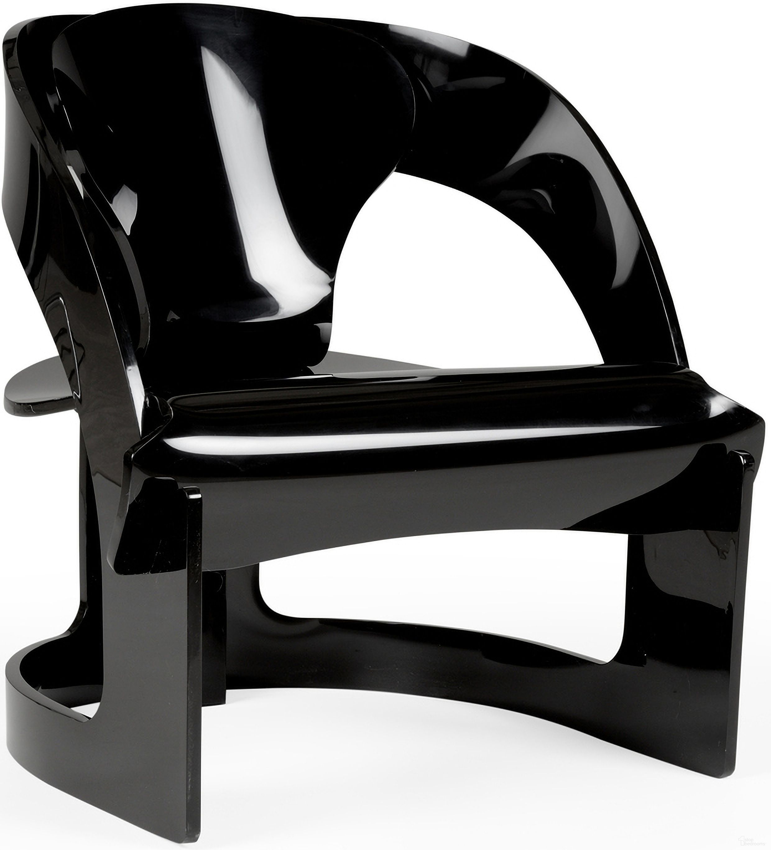 The appearance of Beverly Grove Acrylic Chair In Black designed by Wildwood in the modern / contemporary interior design. This black piece of furniture  was selected by 1StopBedrooms from Wildwood Collection to add a touch of cosiness and style into your home. Sku: 490587. Material: Acrylic.
