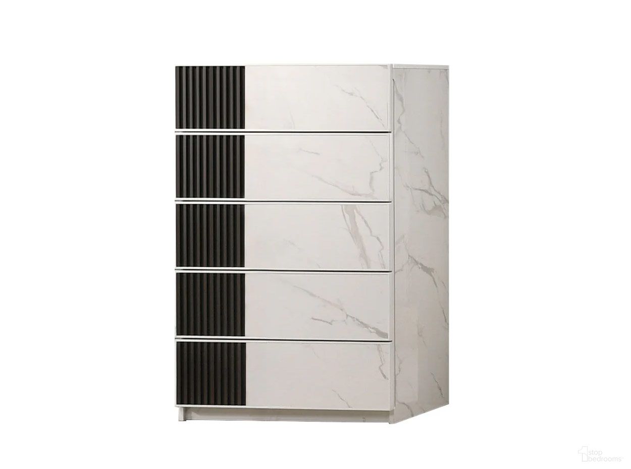 Bianca Chest In White and Grey