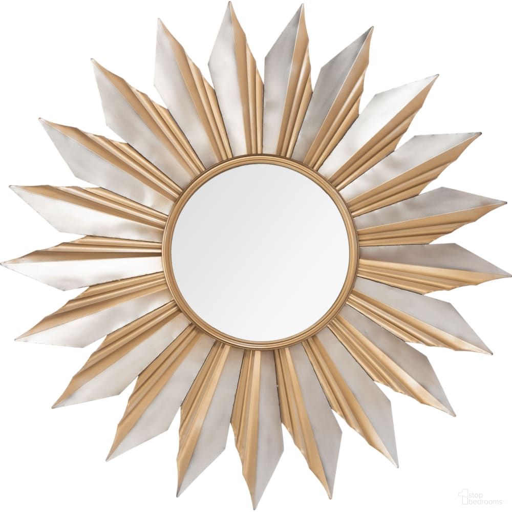 The appearance of Bianca Gold Sunburst Mirror designed by Safavieh in the modern / contemporary interior design. This gold piece of furniture was selected by 1StopBedrooms from Safavieh MRR Collection to add a touch of cosiness and style into your home. Sku: MRR1000A. Material: Iron.