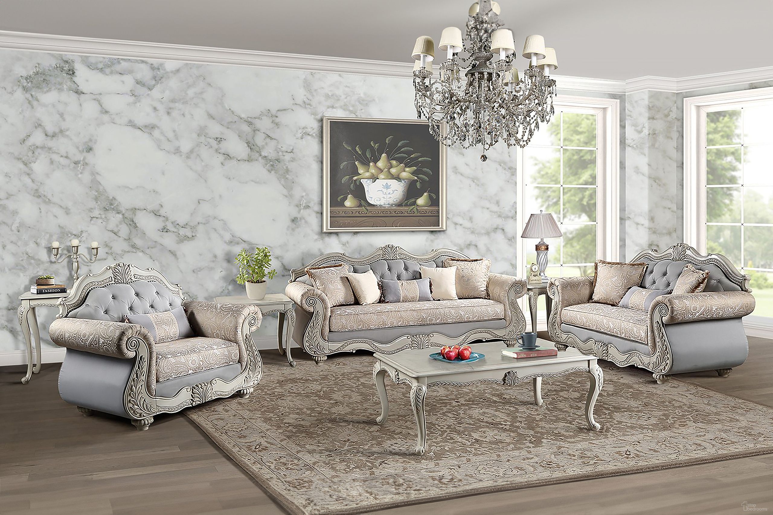 The appearance of Bianello Wood End Table In Vintage Ivory designed by New Classic in the traditional interior design. This ivory piece of furniture  was selected by 1StopBedrooms from Bianello Collection to add a touch of cosiness and style into your home. Sku: T2521-20. Material: Wood.