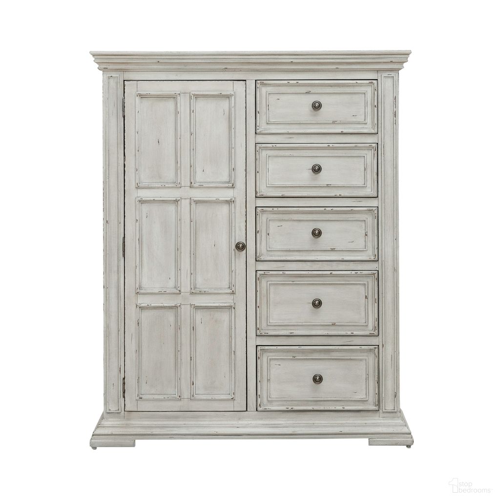 The appearance of Big Valley White Door Chest designed by Liberty in the traditional interior design. This white piece of furniture was selected by 1StopBedrooms from Big Valley Collection to add a touch of cosiness and style into your home. Sku: 361W-BR42. Material: Rubberwood.