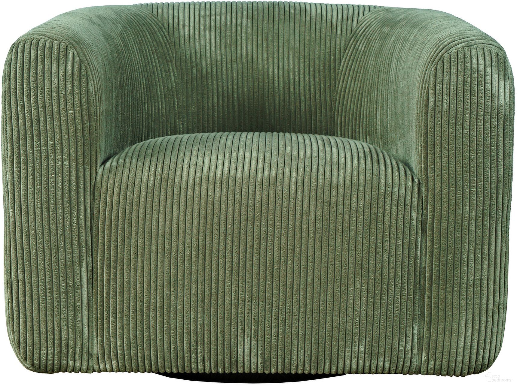 The appearance of Biggs Corduroy Upholstered Curved Barrel Swivel Accent Chair In Forest designed by Jofran in the modern / contemporary interior design. This forest piece of furniture was selected by 1StopBedrooms from Biggs Collection to add a touch of cosiness and style into your home. Sku: BIGGS-SW-FOREST. Material: Iron.