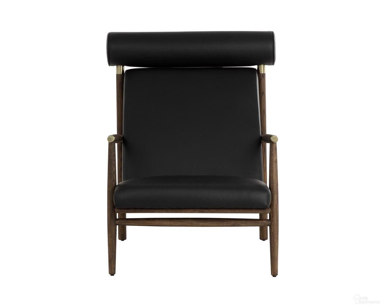 Biko Lounge Chair In Black and Brown