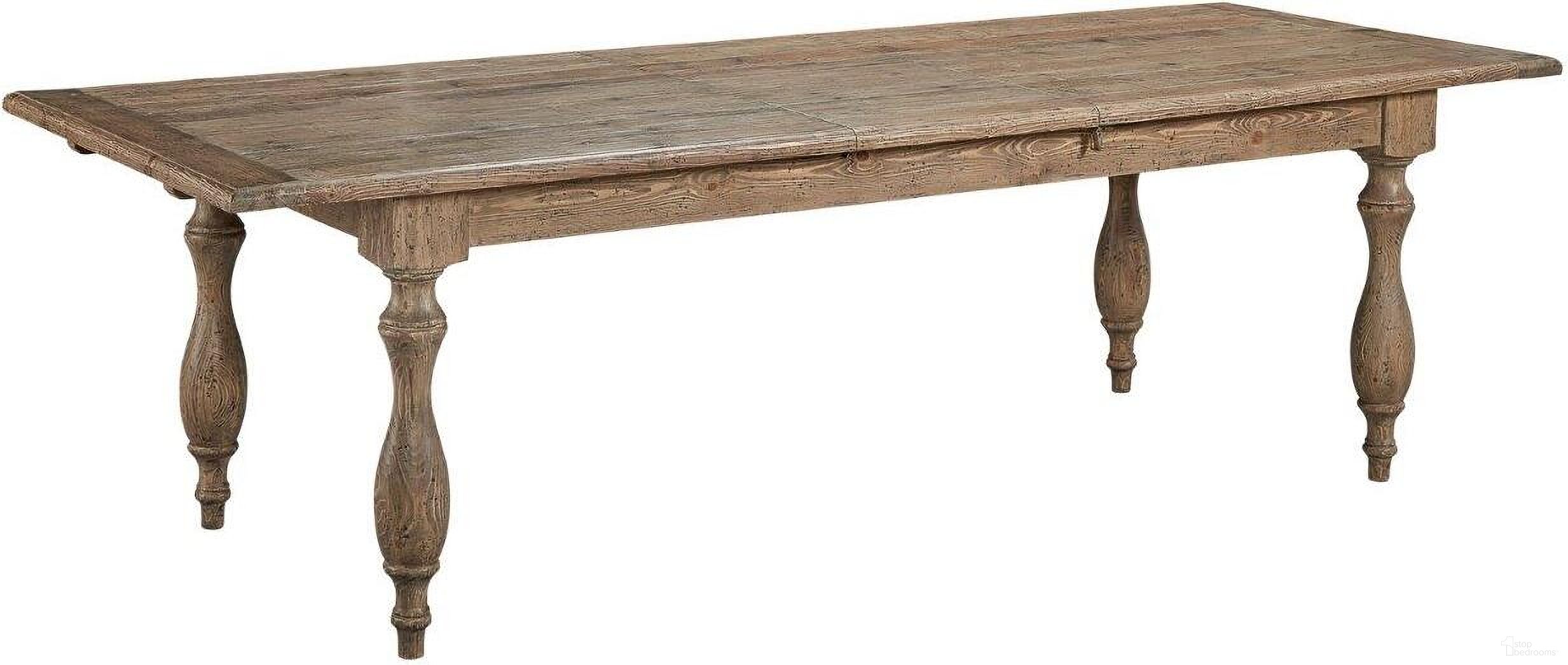 The appearance of Biloxi Extension Dining Table designed by Furniture Classics in the transitional interior design. This  piece of furniture  was selected by 1StopBedrooms from Biloxi Collection to add a touch of cosiness and style into your home. Sku: 20-302. Table Base Style: Legs. Table Top Shape: Rectangular. Material: Pine. Size: 40" x 106".