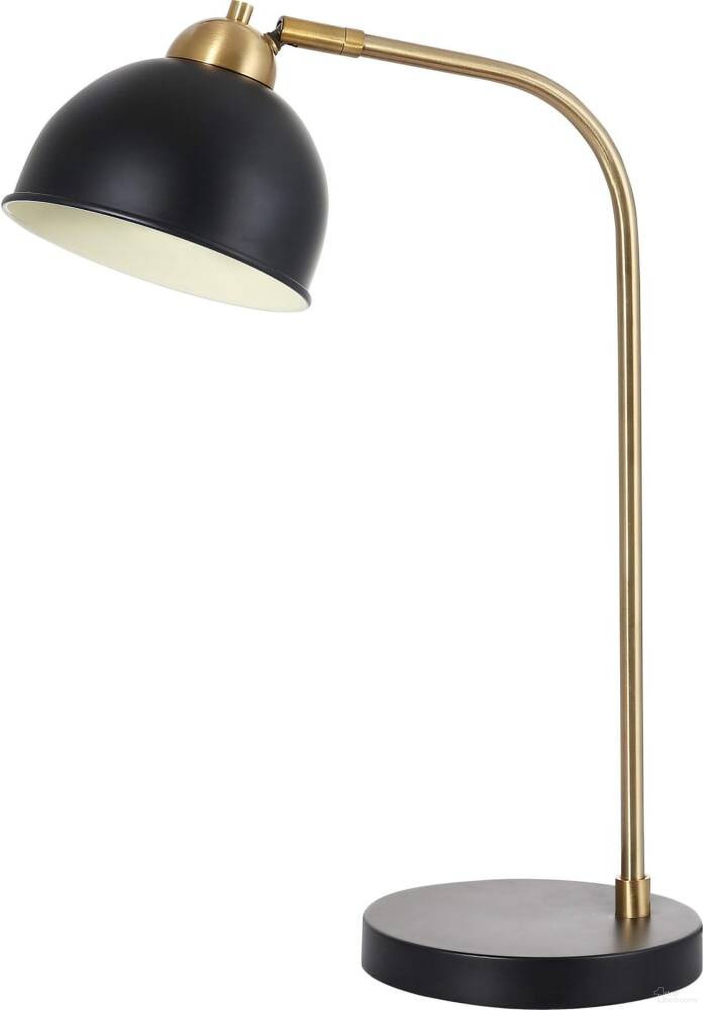 The appearance of Bilston Black and Brass Gold Table Lamp designed by Safavieh in the modern / contemporary interior design. This black piece of furniture  was selected by 1StopBedrooms from Safavieh TBL Collection to add a touch of cosiness and style into your home. Sku: TBL4127A. Material: Brass.