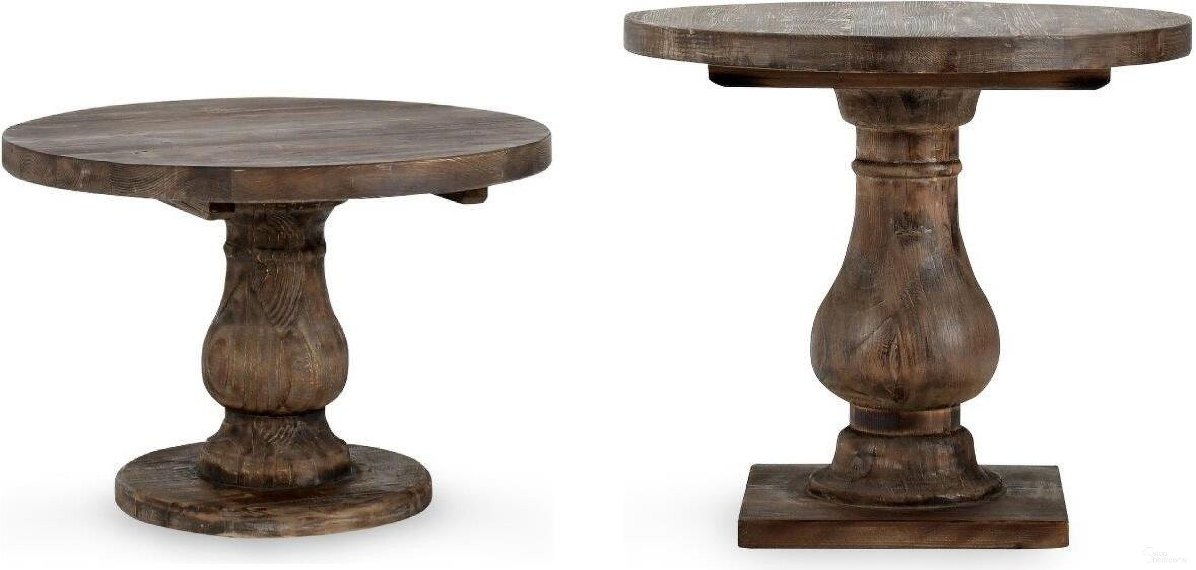 The appearance of Biltmore Occasional Table Set In Aged Brown designed by Classic Home in the transitional interior design. This aged brown piece of furniture  was selected by 1StopBedrooms from Biltmore Collection to add a touch of cosiness and style into your home. Sku: 51030198;51030198. Material: Reclaimed Pine Wood.