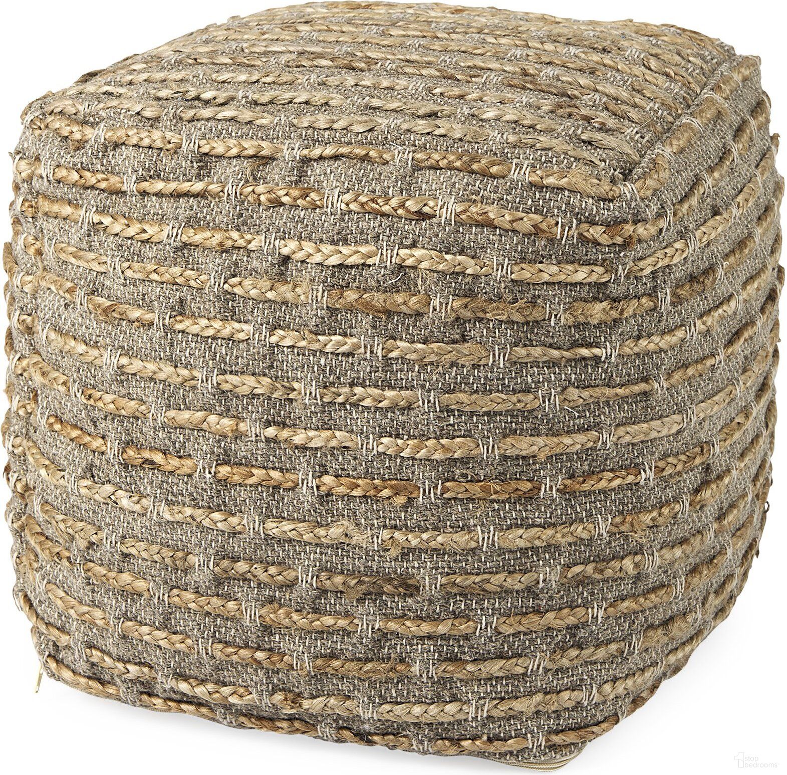 The appearance of Binita Hemp Wool and Cotton Pouf In Gray and Brown designed by Mercana in the rustic / southwestern interior design. This gray/brown piece of furniture was selected by 1StopBedrooms from Binita Collection to add a touch of cosiness and style into your home. Sku: 69509. Material: Wool.