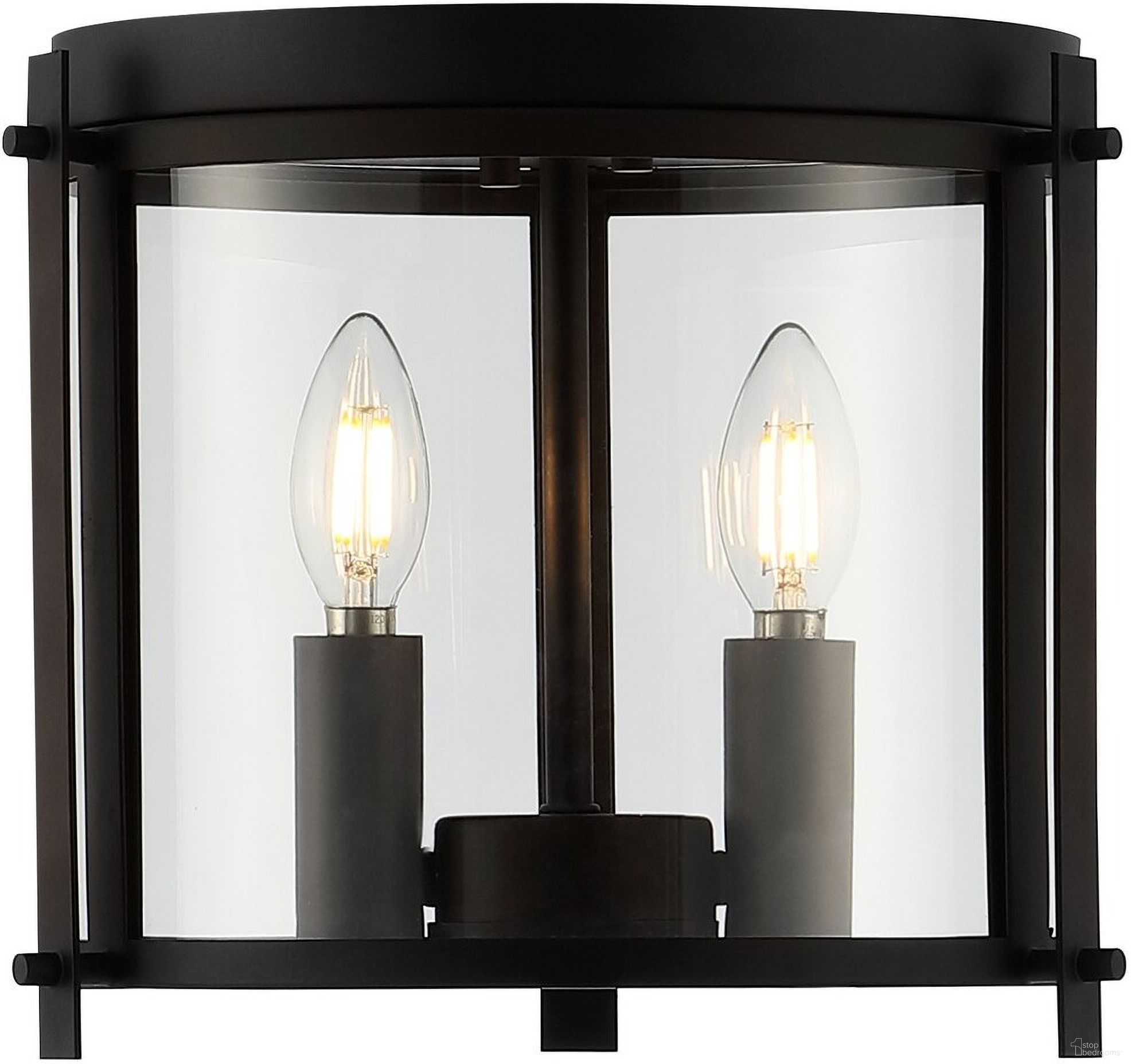 Binsor Flush Mount in Bronze