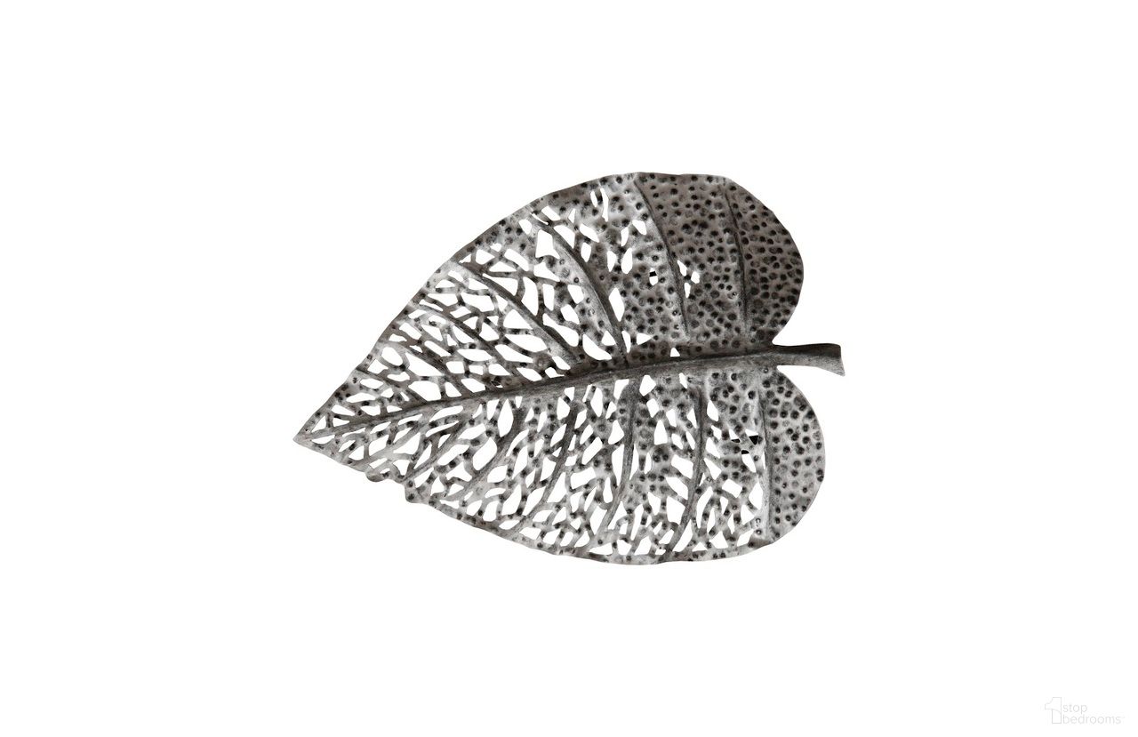 Birch Leaf Metal Extra Small Wall Art In Silver