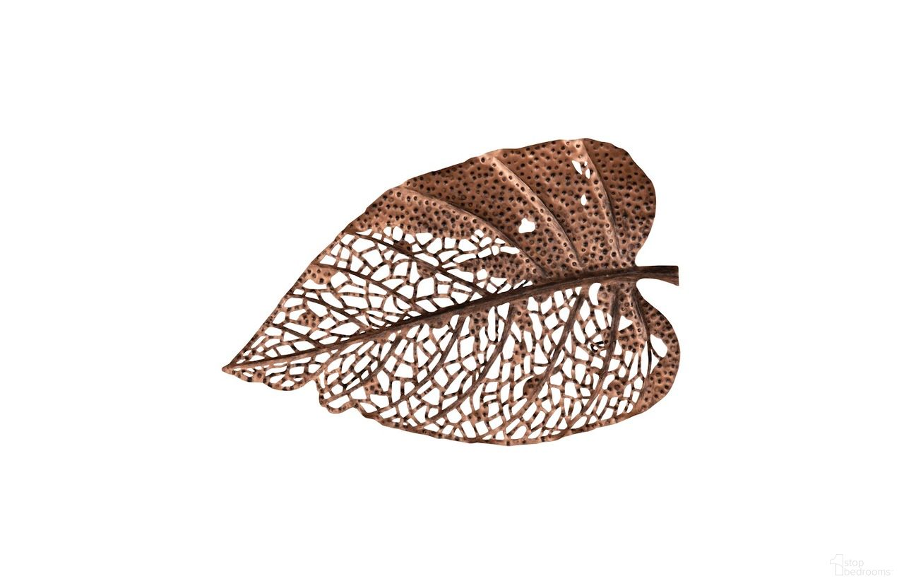 Birch Leaf Metal Small Wall Art In Copper