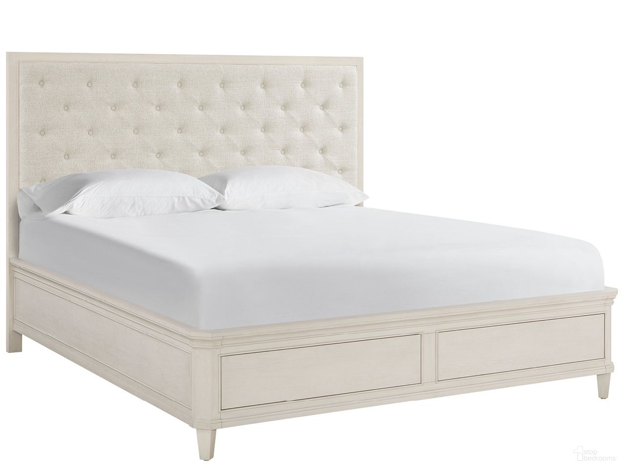 Birchaven Willow King Upholstered Storage Bed In Beige
