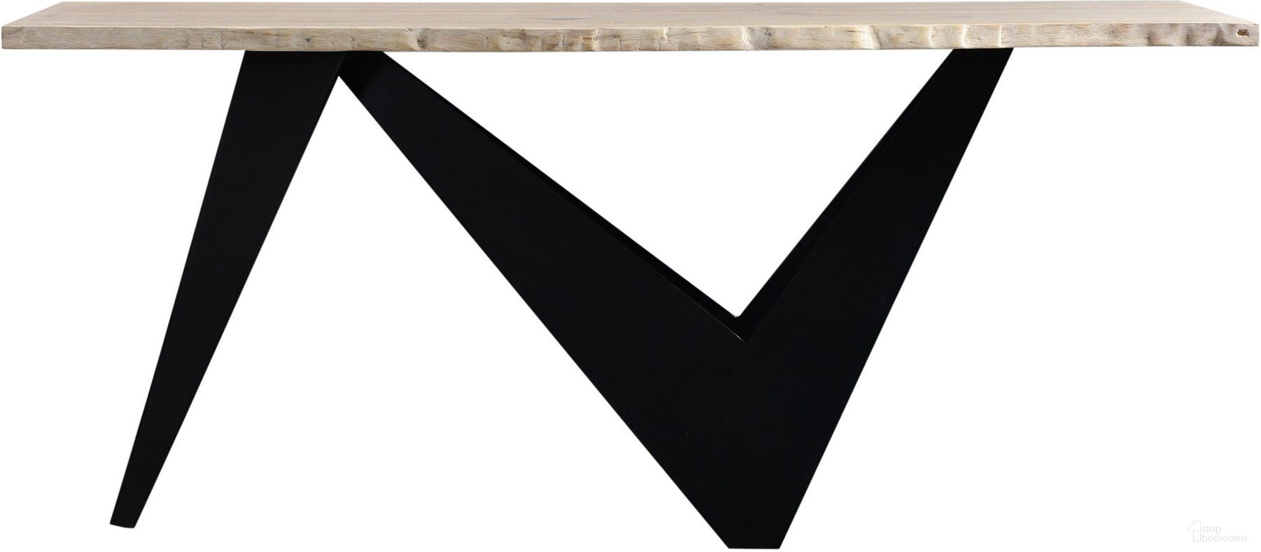 The appearance of Bird Modern Natural Console Table designed by Moes Home in the modern / contemporary interior design. This natural piece of furniture was selected by 1StopBedrooms from Bird Collection to add a touch of cosiness and style into your home. Sku: VE-1069-24-0. Material: Wood.