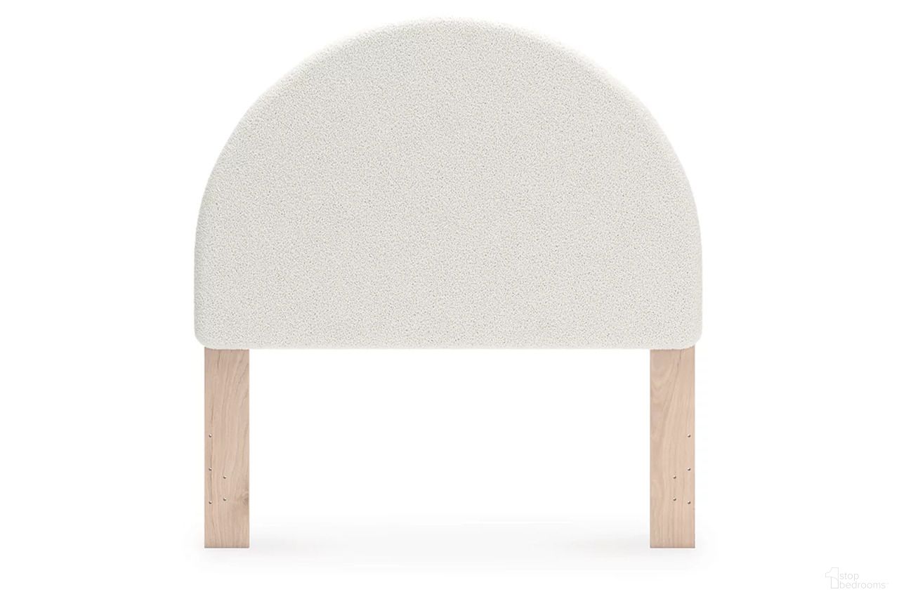 The appearance of Birkmore Full Upholstered Panel Headboard In White and Tan designed by Signature Design by Ashley in the transitional interior design. This white/tan piece of furniture was selected by 1StopBedrooms from Birkmore Collection to add a touch of cosiness and style into your home. Sku: NCB1566-87. Material: Fabric. Bed Size: Full.