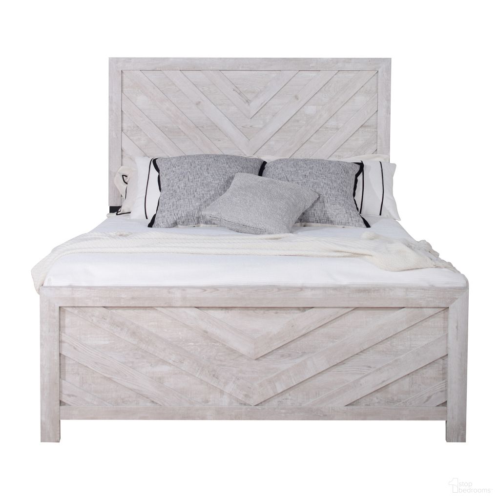 The appearance of Biscayne California King Panel Bed In Gray designed by New Classic in the transitional interior design. This gray piece of furniture was selected by 1StopBedrooms from Biscayne Collection to add a touch of cosiness and style into your home. Sku: B3314-215;B3314-235. Bed Type: Panel Bed. Material: Wood. Bed Size: California King.
