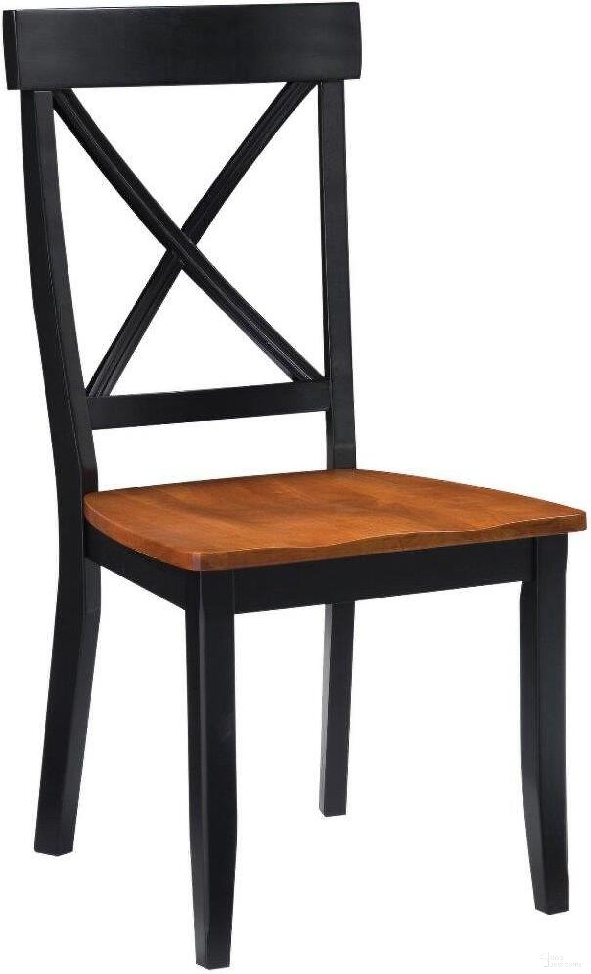 The appearance of Bishop Black Dining Chair Pair designed by Homestyles in the traditional interior design. This black piece of furniture  was selected by 1StopBedrooms from Bishop Collection to add a touch of cosiness and style into your home. Sku: 5168-80. Material: Wood. Chair Type: Side Chair.