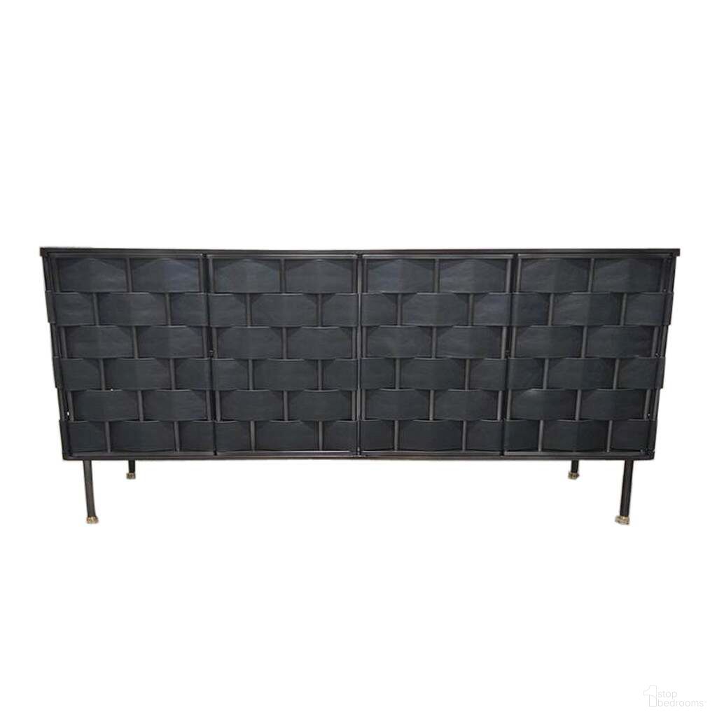 The appearance of Bishop Sideboard In Black and Grey designed by LH Imports in the modern / contemporary interior design. This black/grey piece of furniture was selected by 1StopBedrooms from Bishop Collection to add a touch of cosiness and style into your home. Sku: YBI003B-BLK. Material: Leather.