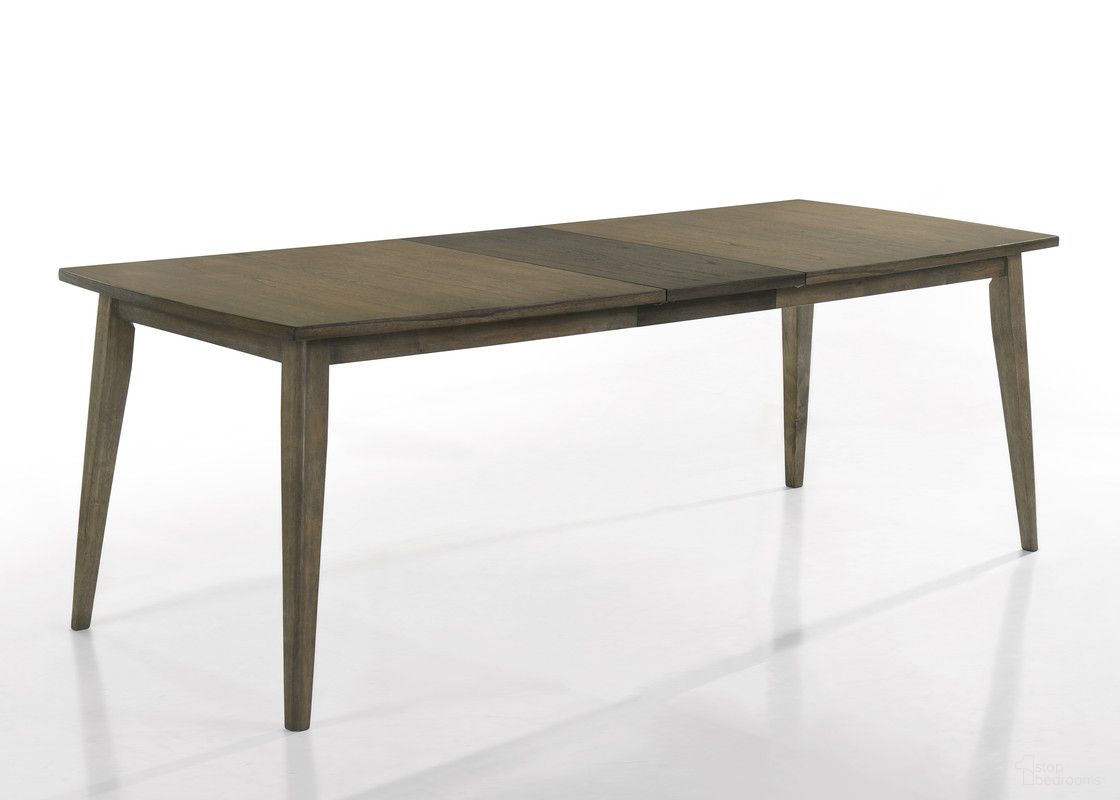 The appearance of Bistro 88 Inch Rectangle Dining Table with Extension Leaf In Vintage Walnut designed by Lilola Home in the modern / contemporary interior design. This vintage and dark walnut piece of furniture was selected by 1StopBedrooms from Bistro Collection to add a touch of cosiness and style into your home. Sku: 30002;30002-EX. Table Base Style: Legs. Table Top Shape: Rectangular. Material: Solid Wood. Size: 35" x 88".