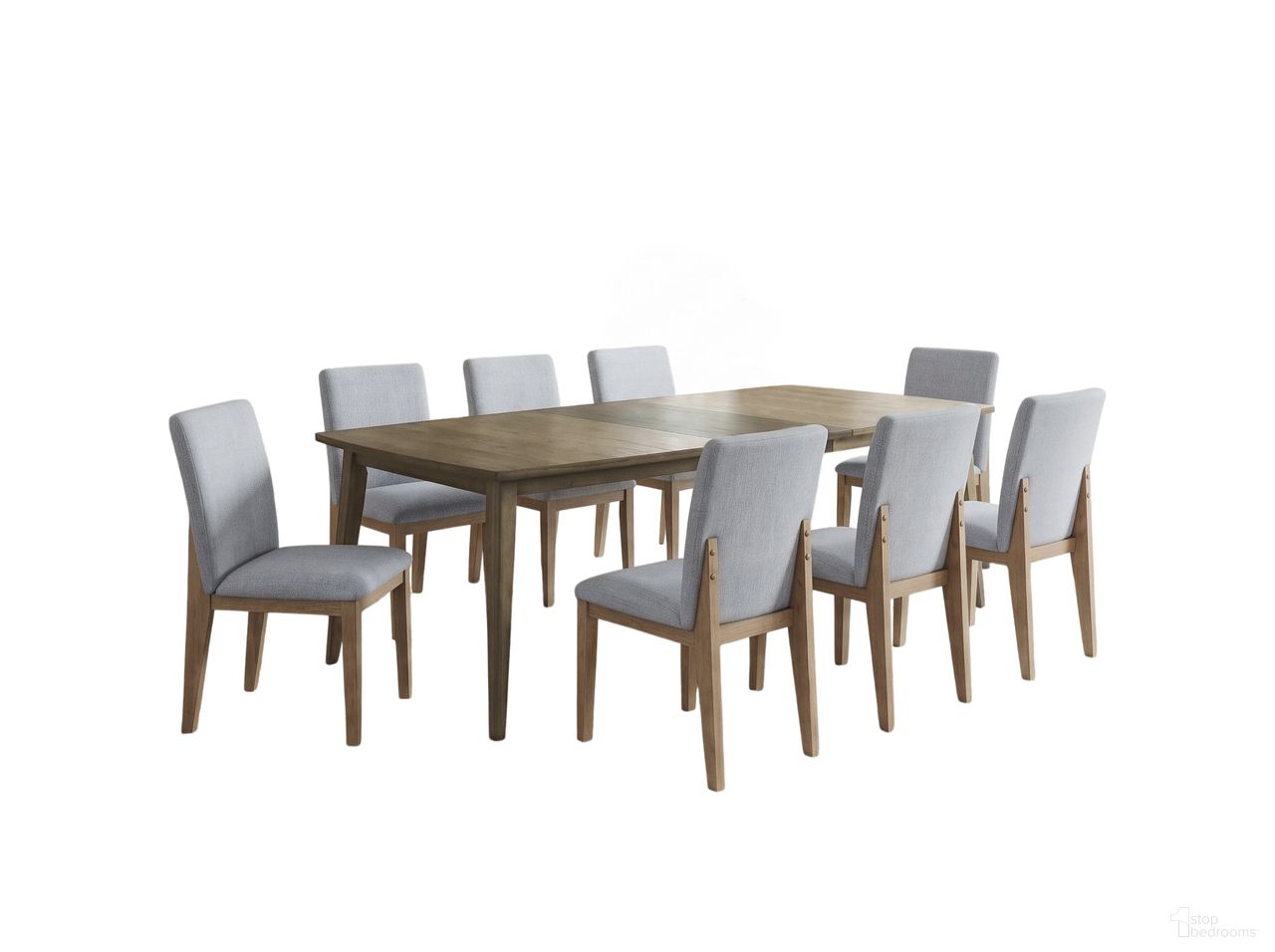 Bistro 9-Piece Extendable 72-88 Inch Dining Set In Vintage Walnut