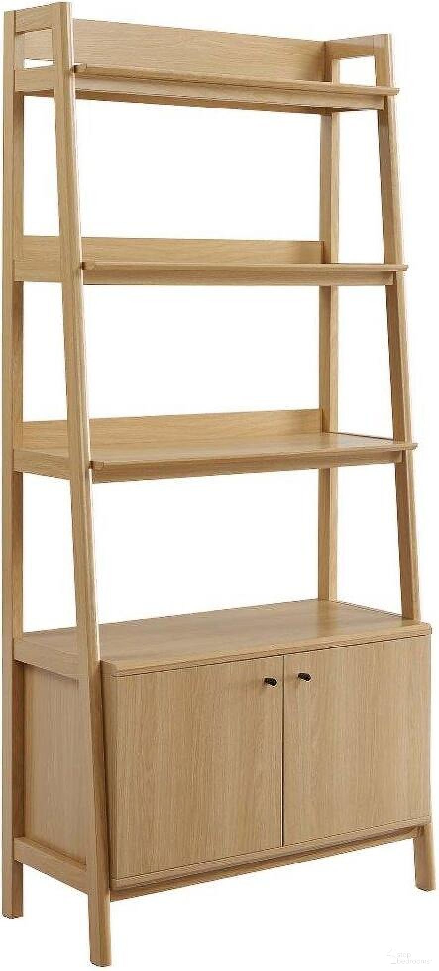 The appearance of Bixby Oak 33 Inch Bookshelf designed by Modway in the modern / contemporary interior design. This oak piece of furniture was selected by 1StopBedrooms from Bixby Collection to add a touch of cosiness and style into your home. Sku: EEI-4656-OAK. Material: MDF.