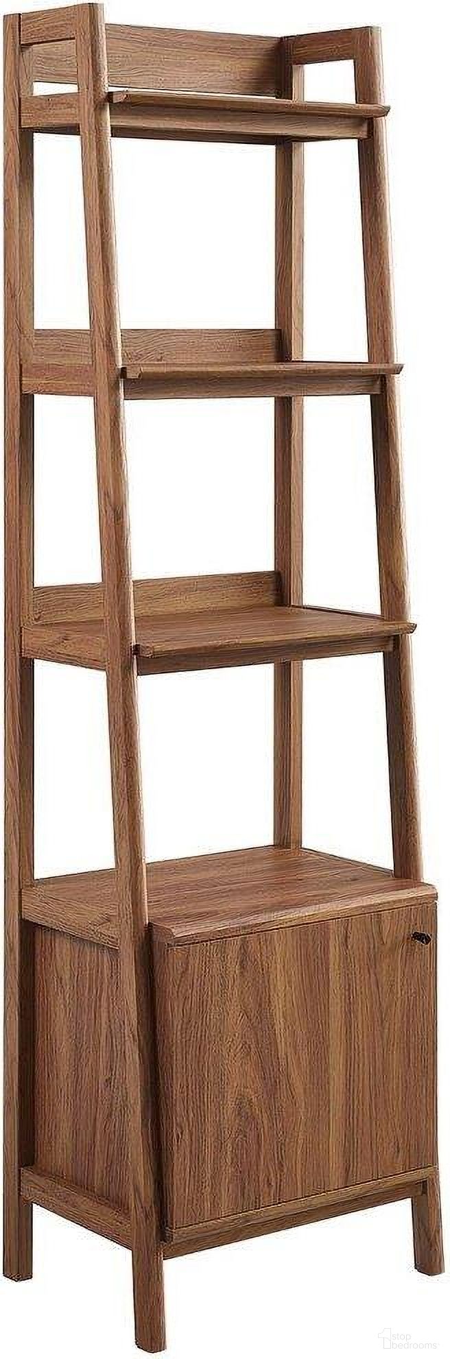 The appearance of Bixby Walnut 21 Inch Bookshelf designed by Modway in the modern / contemporary interior design. This walnut piece of furniture was selected by 1StopBedrooms from Bixby Collection to add a touch of cosiness and style into your home. Sku: EEI-4655-WAL. Material: MDF.