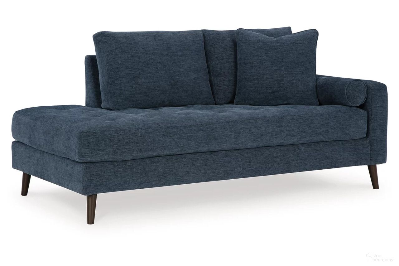 The appearance of Bixler Right-Arm Facing Corner Chaise In Navy designed by Signature Design by Ashley in the modern / contemporary interior design. This navy piece of furniture was selected by 1StopBedrooms from Bixler Collection to add a touch of cosiness and style into your home. Sku: 2610617. Material: Polyester. Orientation: RAF.