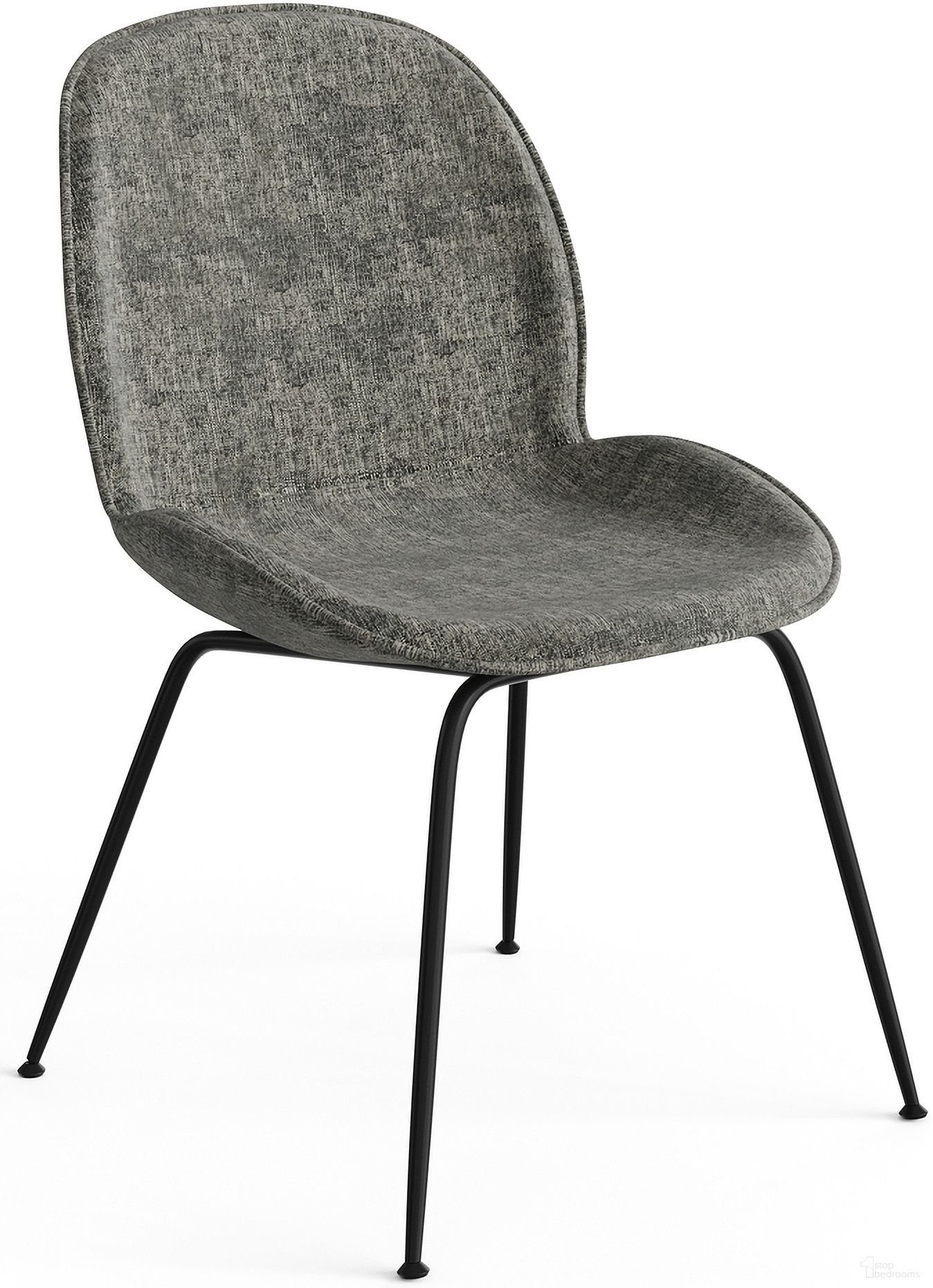 The appearance of Biza Upholstered Fabric Side Chairs with Black Matte Finished Metal Legs Set of 2 In Charcoal designed by Aeon in the interior design. This charcoal piece of furniture was selected by 1StopBedrooms from Biza Collection to add a touch of cosiness and style into your home. Sku: 9304-Blk-F-Charcoal. Material: Plywood. Chair Type: Side Chair.