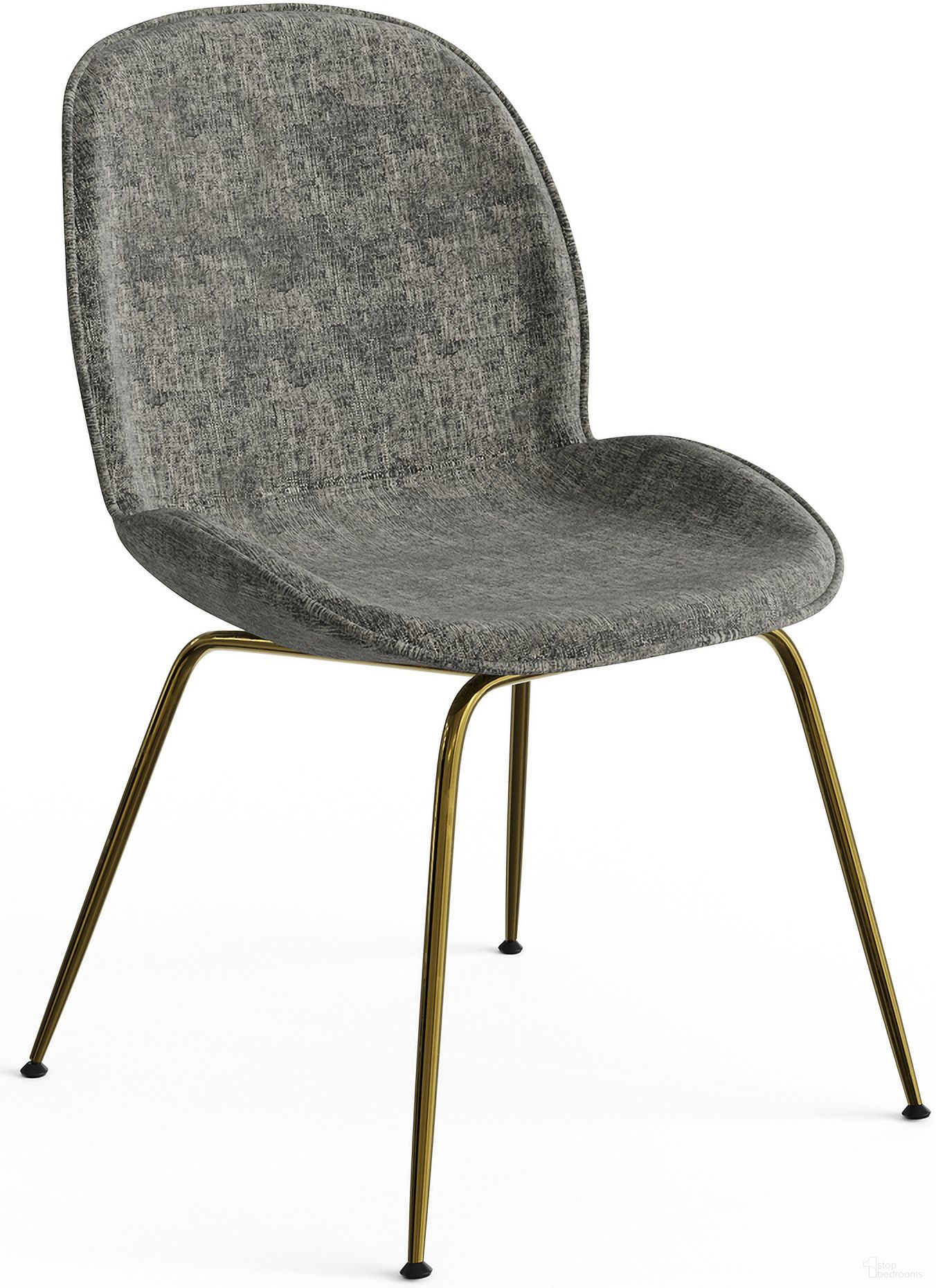 The appearance of Biza Upholstered Fabric Side Chairs with Gold Finished Metal Legs Set of 2 In Charcoal Grey designed by Aeon in the modern / contemporary interior design. This charcoal grey piece of furniture  was selected by 1StopBedrooms from Biza Collection to add a touch of cosiness and style into your home. Sku: 9304-Gold-F-Charcoal. Material: Plywood. Chair Type: Side Chair.