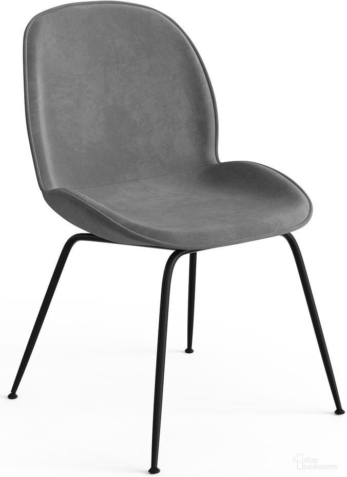 The appearance of Biza Upholstered Velvet Side Chairs with Black Matte Finished Metal Legs Set of 2 In Platinum designed by Aeon in the modern / contemporary interior design. This platinum piece of furniture was selected by 1StopBedrooms from Biza Collection to add a touch of cosiness and style into your home. Sku: 9304-Blk-Platinum. Material: Plywood. Chair Type: Side Chair.
