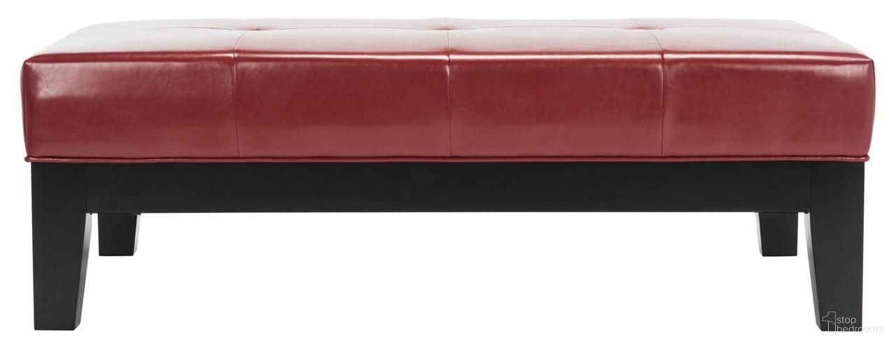 Black and Red Cocktail Ottoman