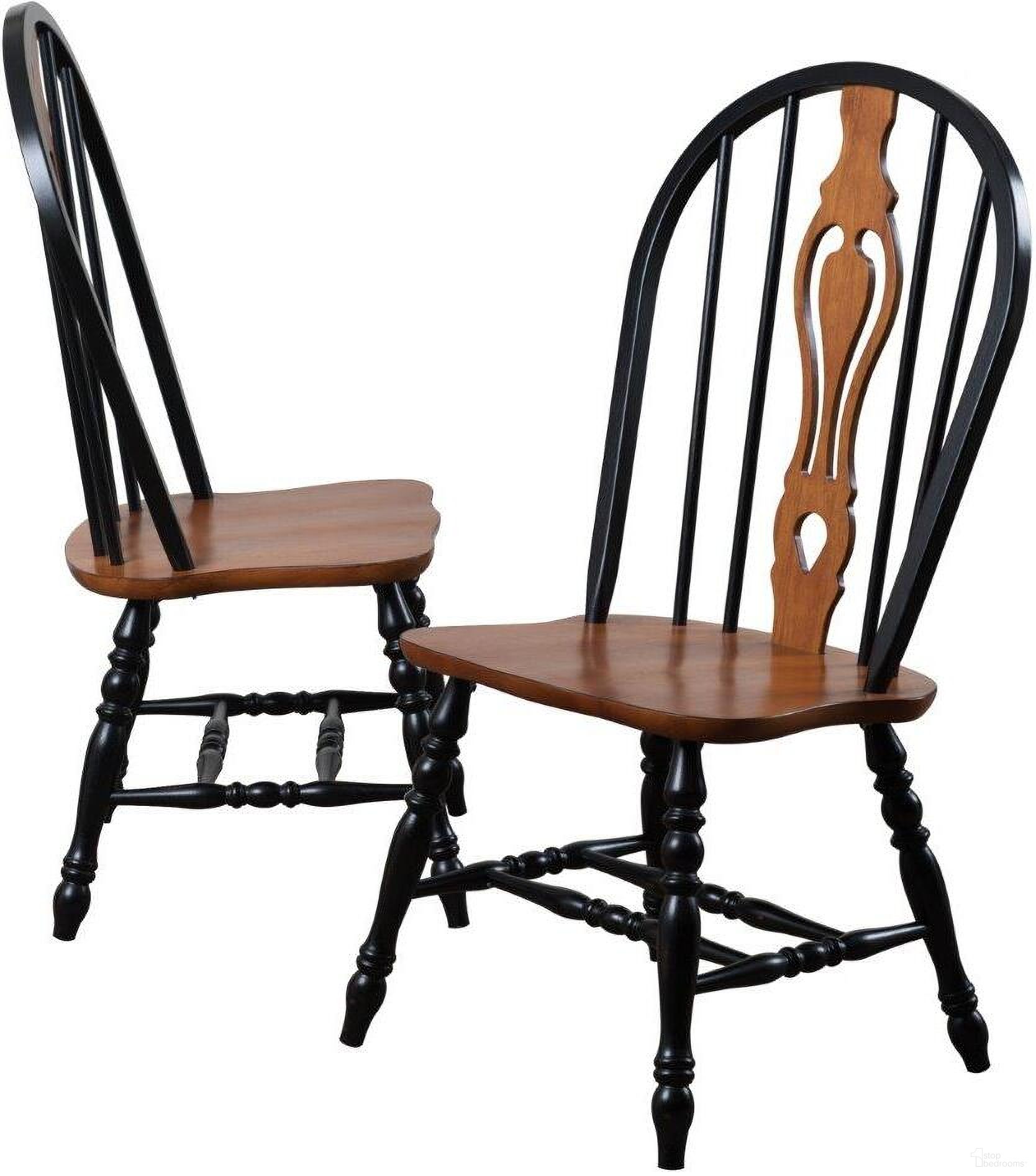 The appearance of Black Cherry Selections Keyhole Dining Chair Set of 2 designed by Sunset Trading in the modern / contemporary interior design. This antique black and cherry piece of furniture was selected by 1StopBedrooms from Black Cherry Selections Collection to add a touch of cosiness and style into your home. Sku: DLU-124-S-BCH-2. Material: Wood. Chair Type: Side Chair.