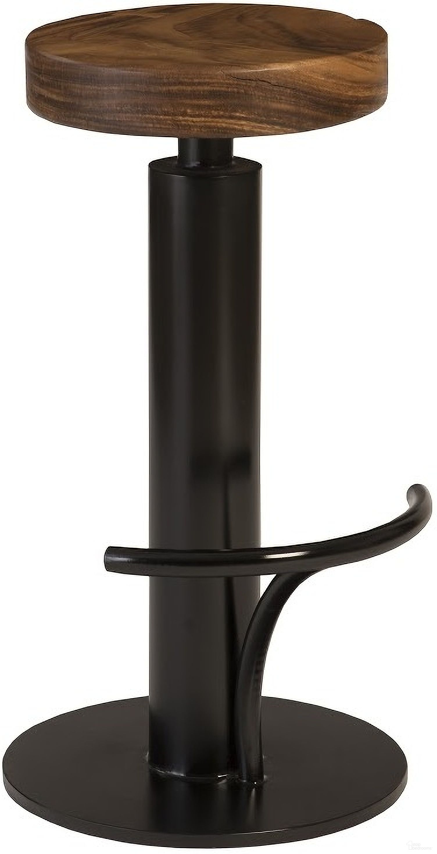 The appearance of Black Iron Bar Stool designed by Phillips Collection in the modern / contemporary interior design. This brown piece of furniture was selected by 1StopBedrooms from to add a touch of cosiness and style into your home. Sku: TH94610. Material: Wood.