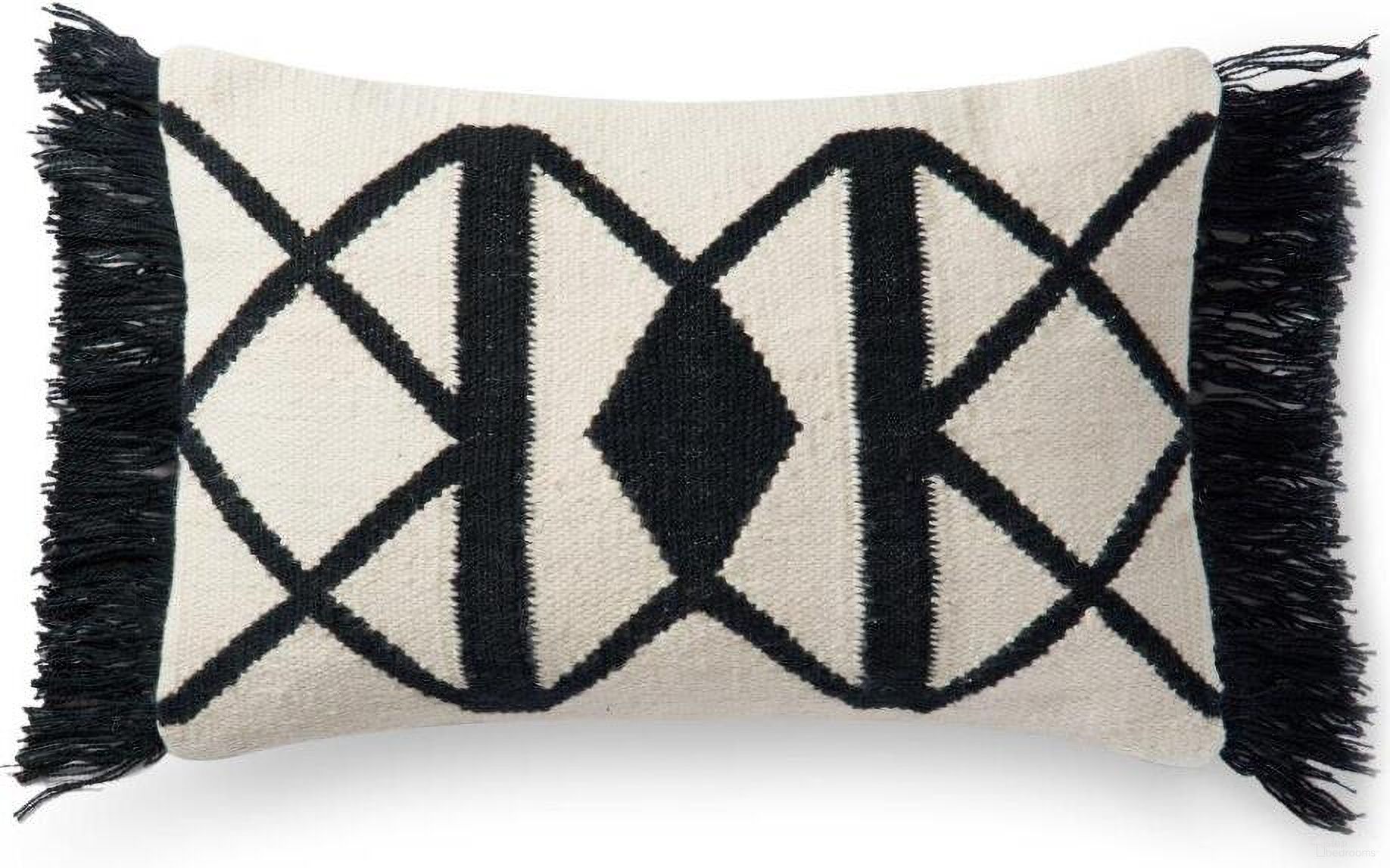 The appearance of Loloi P0503 Black and Ivory 13" x 21" Cover Only Pillow designed by Loloi Rugs in the modern / contemporary interior design. This black and ivory piece of furniture was selected by 1StopBedrooms from Pillows Collection to add a touch of cosiness and style into your home. Sku: P051P0503BLIVPIL5. Material: Polyester.