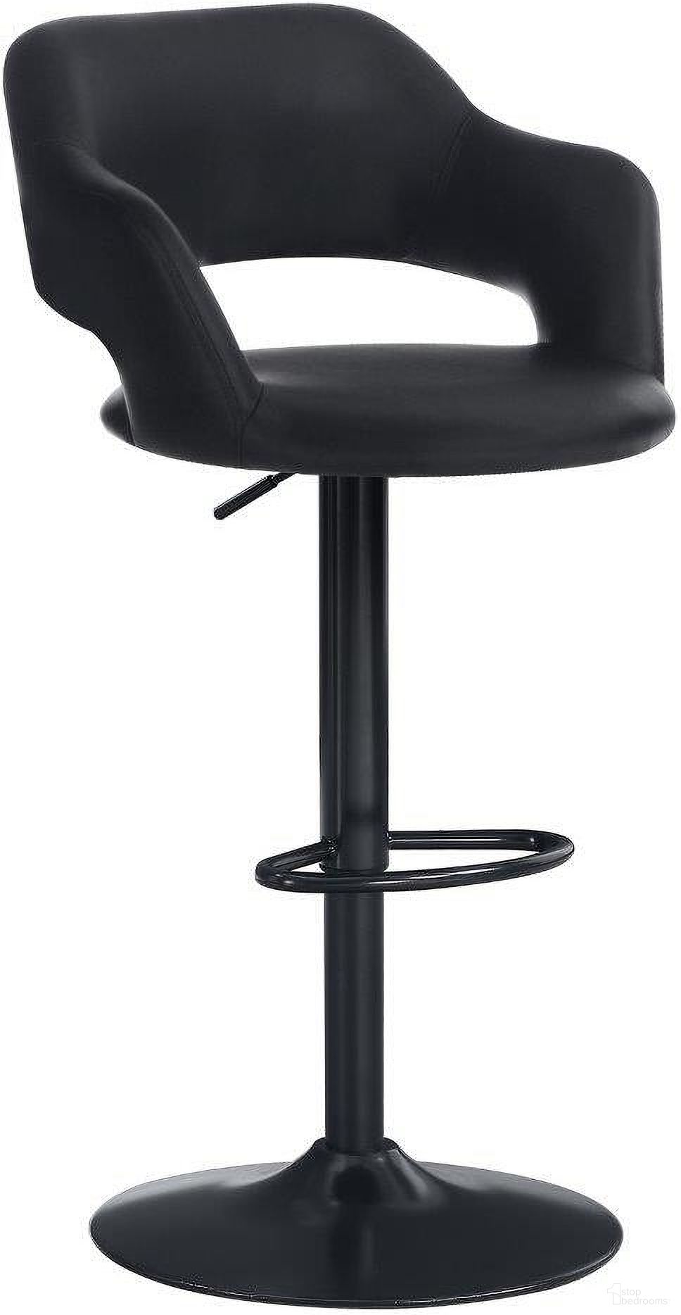 The appearance of Black Metal Barstool With Hydraulic Lift designed by Monarch Specialties in the modern / contemporary interior design. This black black piece of furniture was selected by 1StopBedrooms from to add a touch of cosiness and style into your home. Sku: I 2381. Material: MDF.
