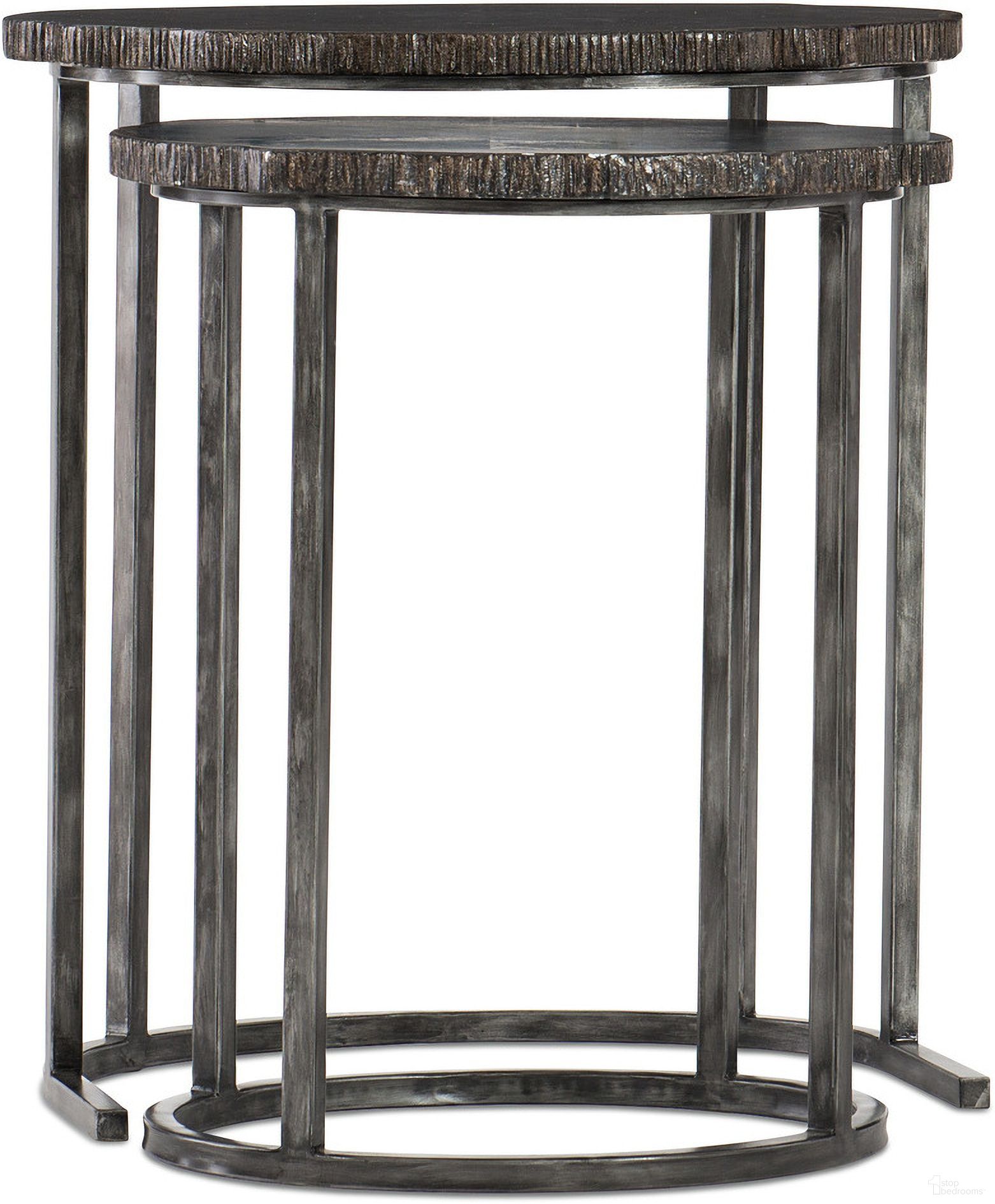 The appearance of Melange Black Nesting Tables designed by Hooker in the transitional interior design. This black piece of furniture  was selected by 1StopBedrooms from Melange Collection to add a touch of cosiness and style into your home. Sku: 500-50-949-DKW. Material: Hardwood.