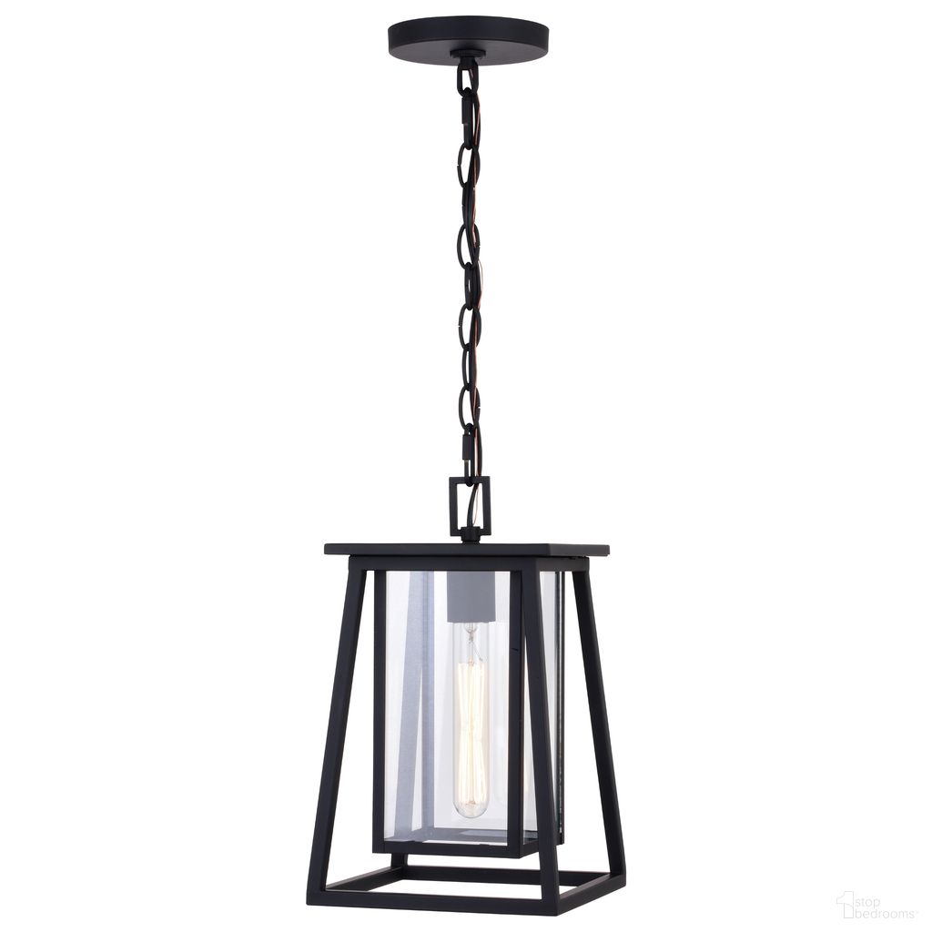 The appearance of Blackwell 8 Inch Outdoor Pendant In Matte Black designed by Vaxcel in the transitional interior design. This matte black piece of furniture was selected by 1StopBedrooms from Blackwell Collection to add a touch of cosiness and style into your home. Sku: T0609. Material: Steel.