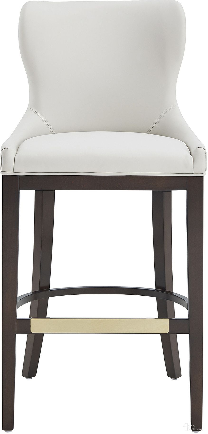 The appearance of Blair Barstool In White designed by Manhattan Comfort in the modern / contemporary interior design. This white piece of furniture was selected by 1StopBedrooms from Blair Collection to add a touch of cosiness and style into your home. Sku: BS023-WH. Material: Beech.