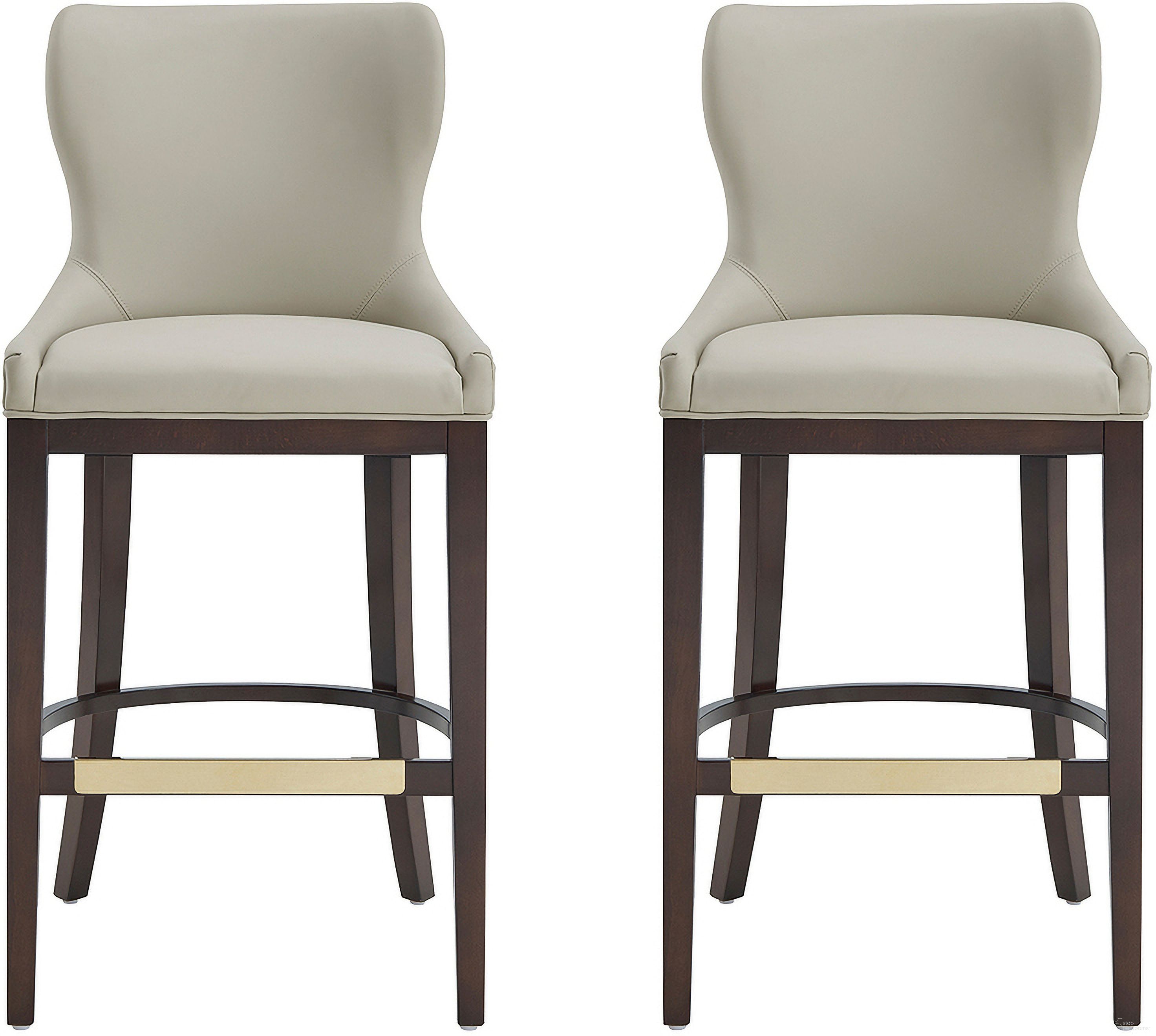 The appearance of Blair Barstool Set of 2 In Stone designed by Manhattan Comfort in the modern / contemporary interior design. This stone piece of furniture was selected by 1StopBedrooms from Blair Collection to add a touch of cosiness and style into your home. Sku: BS023-ST;BS023-ST. Material: Beech.