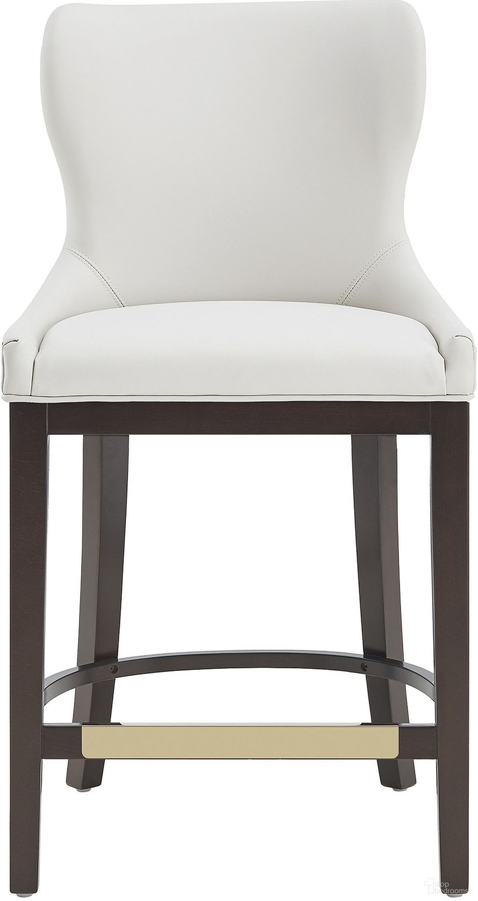 The appearance of Blair Counter Stool In White designed by Manhattan Comfort in the modern / contemporary interior design. This white piece of furniture was selected by 1StopBedrooms from Blair Collection to add a touch of cosiness and style into your home. Sku: CS020-WH. Material: Beech.
