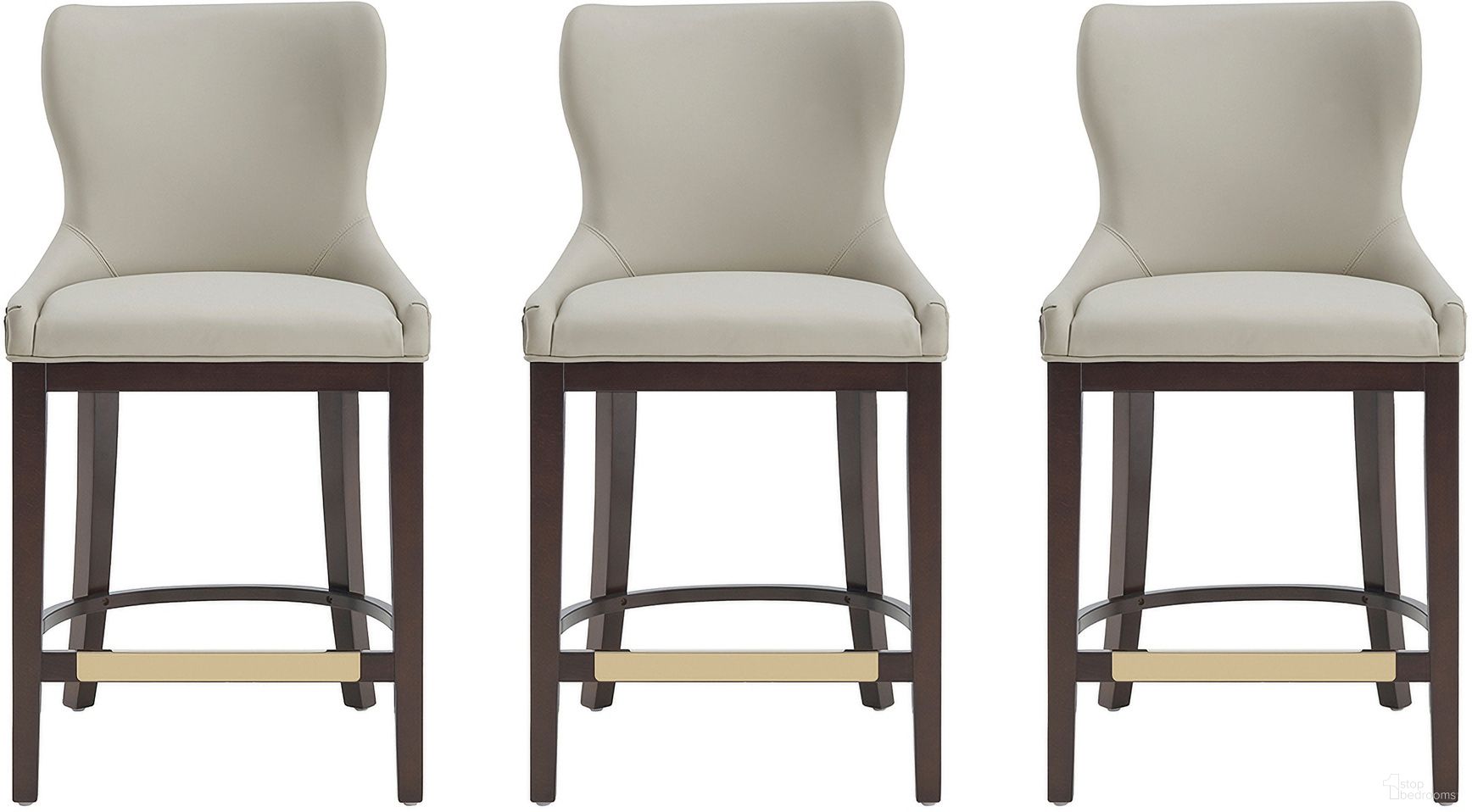 The appearance of Blair Counter Stool Set of 3 In Stone designed by Manhattan Comfort in the modern / contemporary interior design. This stone piece of furniture was selected by 1StopBedrooms from Blair Collection to add a touch of cosiness and style into your home. Sku: CS020-ST;CS020-ST;CS020-ST. Material: Beech.
