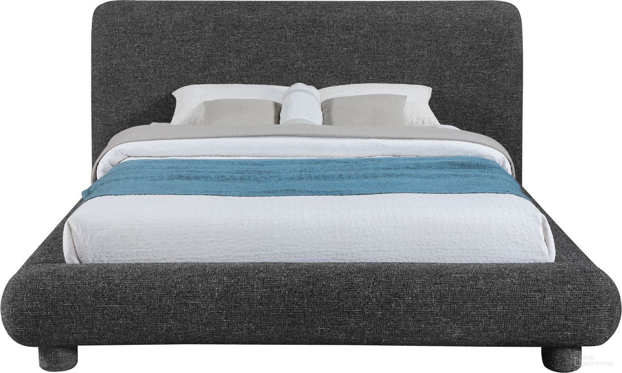 Blair Fabric Upholstered Full Bed In Black