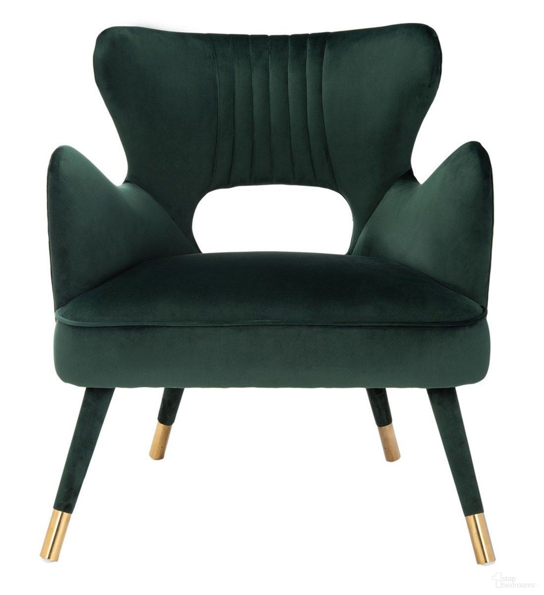 The appearance of Blair Wingback Accent Chair in Green designed by Safavieh in the modern / contemporary interior design. This green piece of furniture was selected by 1StopBedrooms from Blair Collection to add a touch of cosiness and style into your home. Sku: ACH4504D. Material: Wood.