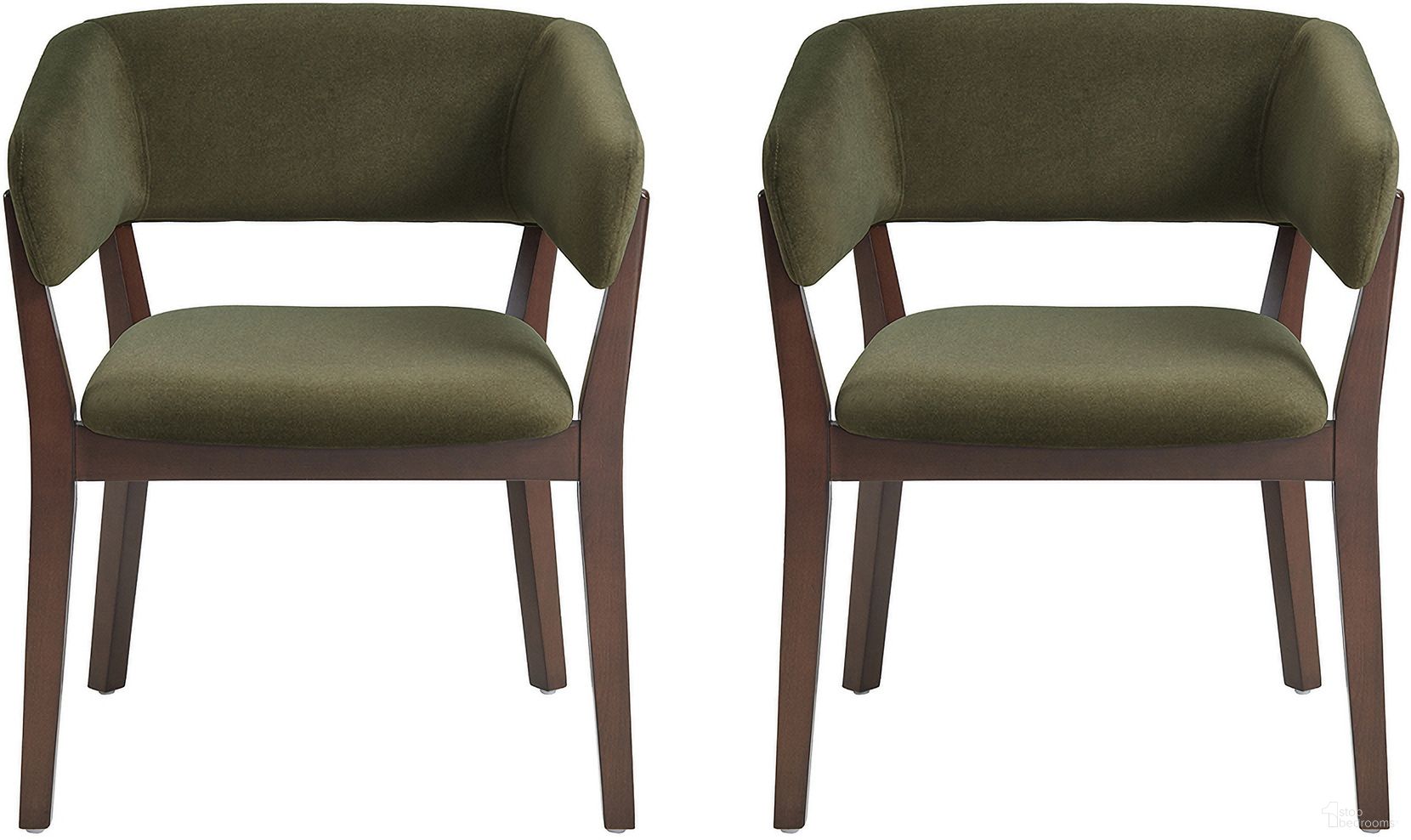 The appearance of Blake Dining Armchair Set of 2 In Green designed by Manhattan Comfort in the modern / contemporary interior design. This green piece of furniture was selected by 1StopBedrooms from Blake Collection to add a touch of cosiness and style into your home. Sku: DC102AR-GR;DC102AR-GR. Chair Type: Arm Chair. Material: Beech.