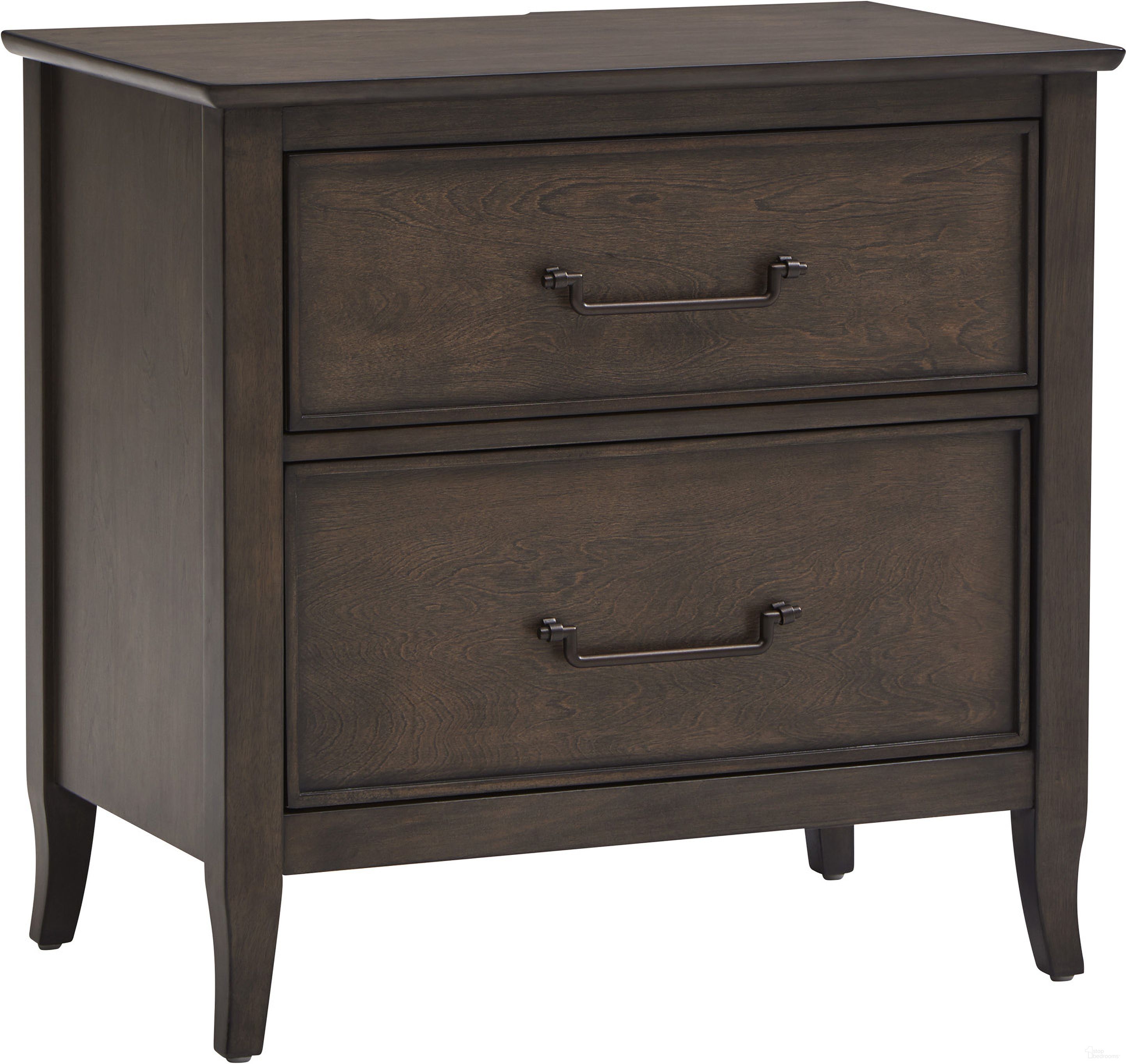 The appearance of Blakely 2 Drawer Nightstand In Sable Brown designed by Aspenhome in the transitional interior design. This sable brown piece of furniture was selected by 1StopBedrooms from Blakely Collection to add a touch of cosiness and style into your home. Sku: I540-450. Material: Wood.