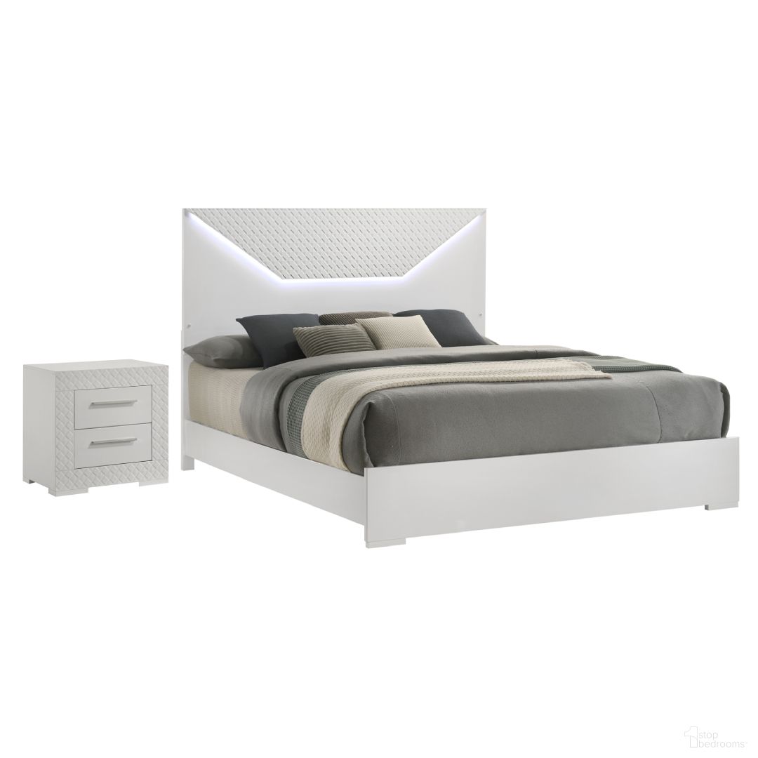 Blanca Panel Bedroom Set In White