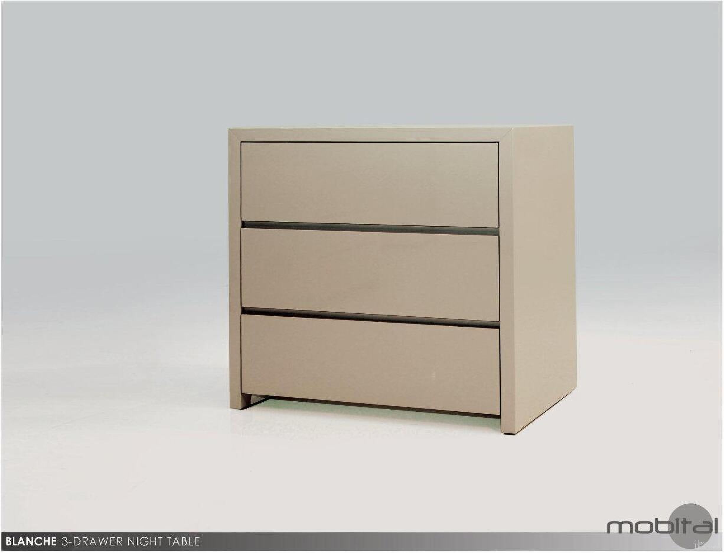 The appearance of Blanche High Gloss Stone Night Table - 3 Drawers designed by Mobital in the modern / contemporary interior design. This stone piece of furniture was selected by 1StopBedrooms from Blanche Collection to add a touch of cosiness and style into your home. Sku: NI3-BLAN-STON-. Material: Stone.