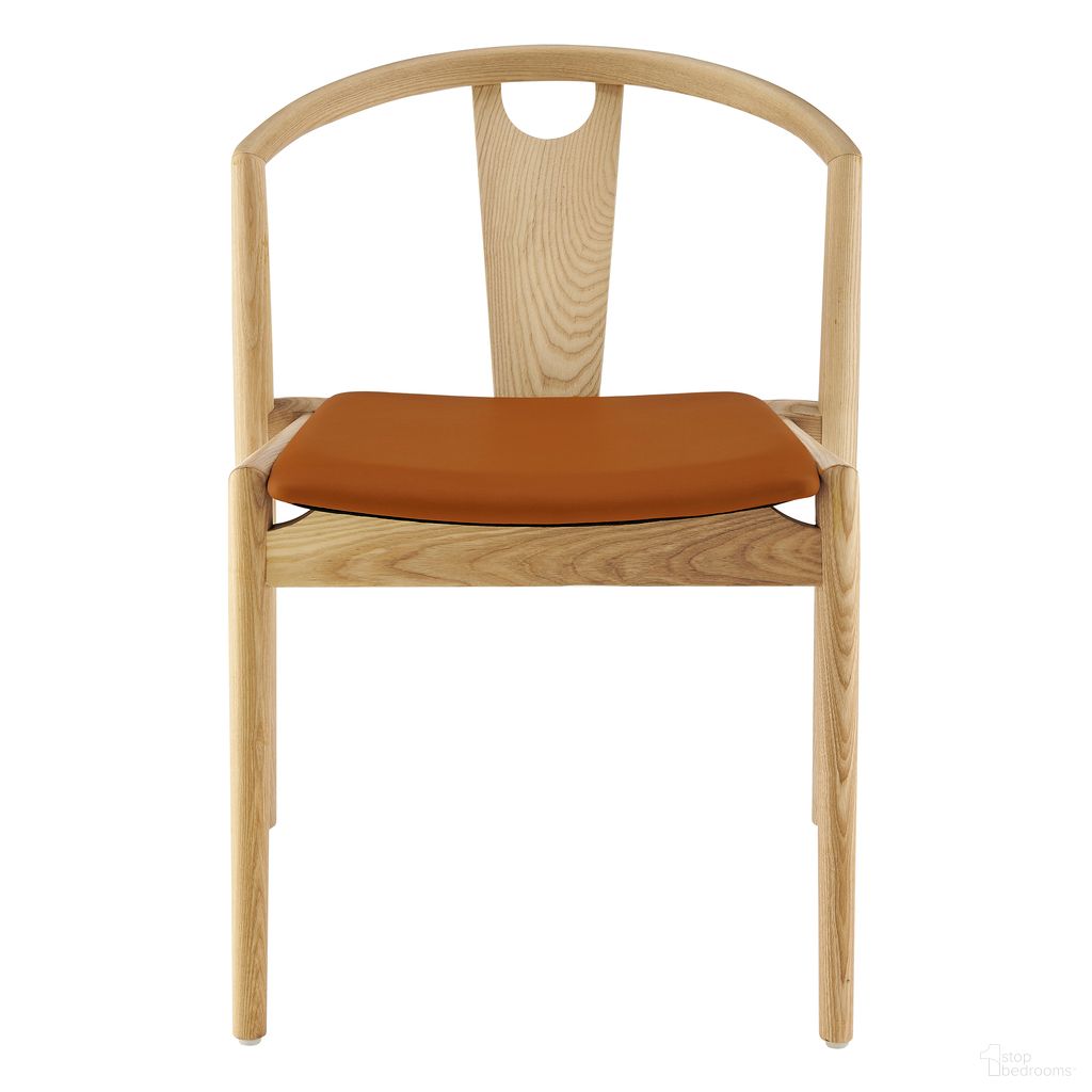 The appearance of Blanche Side Chair In Dark Tan Leatherette and Natural designed by Euro Style in the traditional interior design. This dark tan/natural piece of furniture  was selected by 1StopBedrooms from Blanche Collection to add a touch of cosiness and style into your home. Sku: 91015-TAN. Material: Leather. Chair Type: Side Chair.
