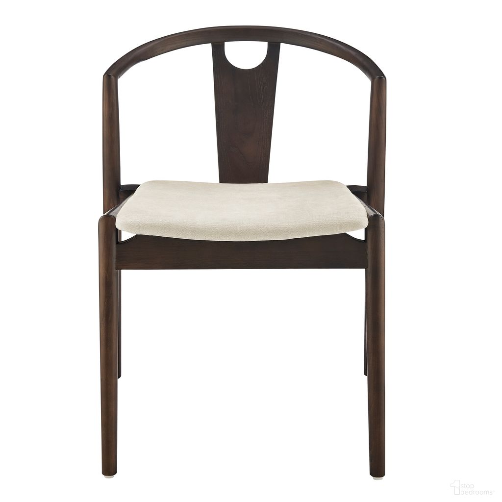 The appearance of Blanche Side Chair In Natural and Dark Walnut designed by Euro Style in the traditional interior design. This natural/dark walnut piece of furniture was selected by 1StopBedrooms from Blanche Collection to add a touch of cosiness and style into your home. Sku: 91015-NAT. Material: Fabric. Chair Type: Side Chair.
