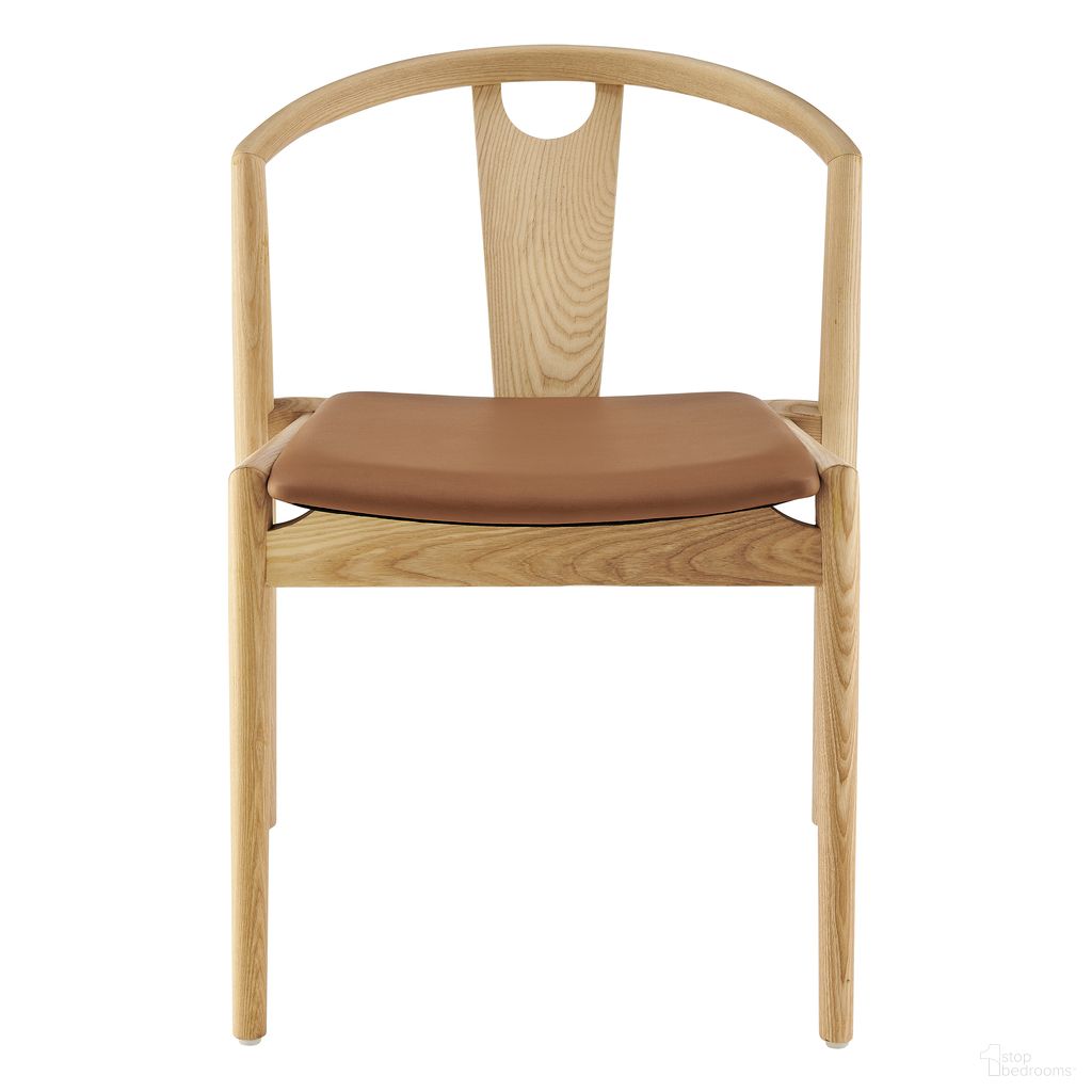The appearance of Blanche Side Chair Set of 2 In Dark Tan and Natural designed by Euro Style in the traditional interior design. This dark tan/natural piece of furniture  was selected by 1StopBedrooms from Blanche Collection to add a touch of cosiness and style into your home. Sku: 91015TAN-MP2. Material: Leather. Chair Type: Side Chair.