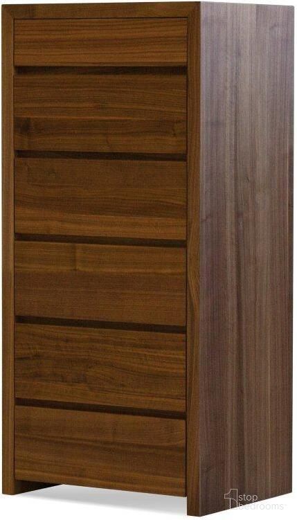The appearance of Blanche Walnut 6-Drawer Chest designed by Mobital in the modern / contemporary interior design. This walnut piece of furniture was selected by 1StopBedrooms from Blanche Collection to add a touch of cosiness and style into your home. Sku: CH6-BLAN-WALN-. Material: Walnut Veneer.