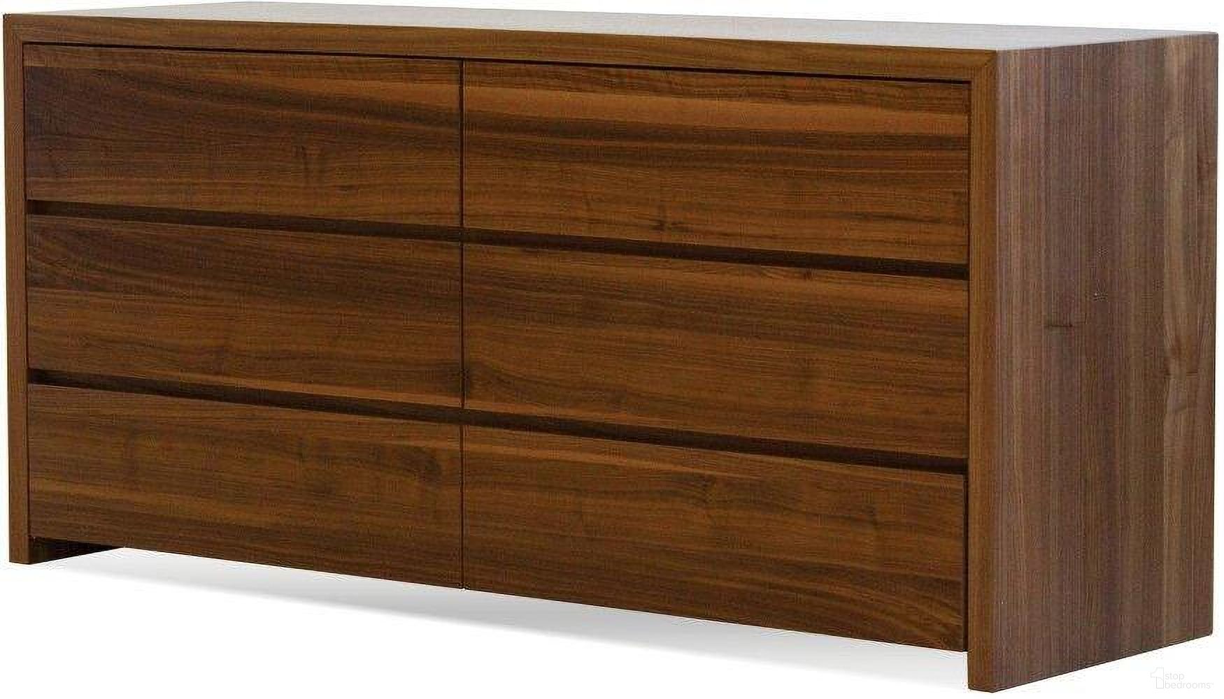 The appearance of Blanche Walnut Double Dresser designed by Mobital in the modern / contemporary interior design. This walnut piece of furniture was selected by 1StopBedrooms from Blanche Collection to add a touch of cosiness and style into your home. Sku: DRE-BLAN-WALN-. Material: Walnut Veneer.